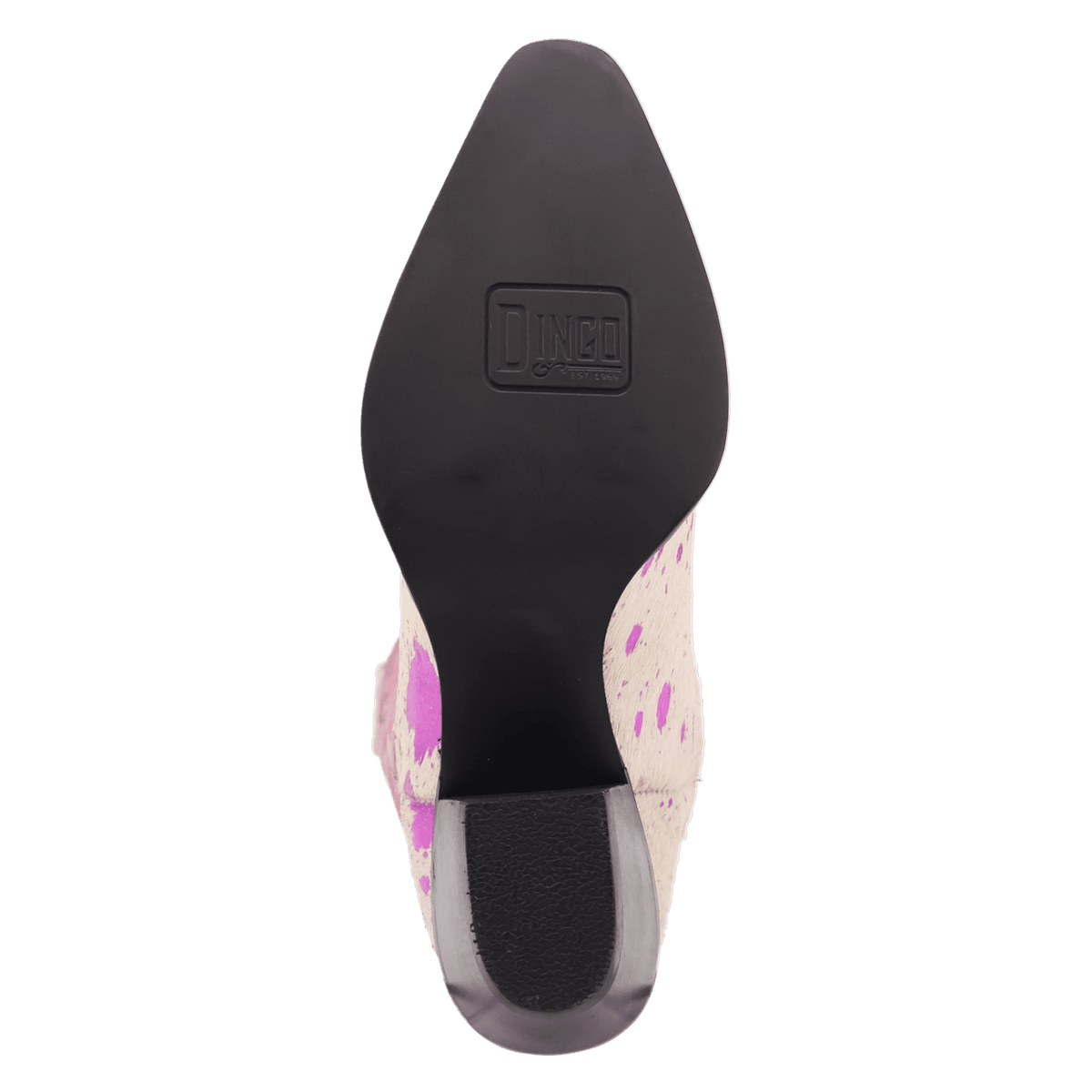 PRODUCT SHOT TAKE NO BULL LEATHER BOOT AT OUTSOLE ANGLE
