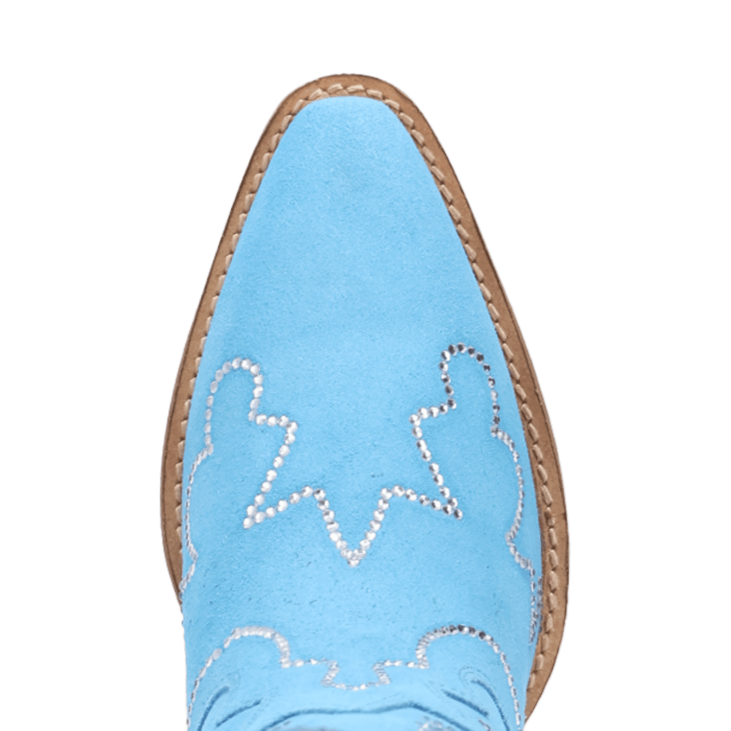 PRODUCT SHOT TINY PONY SUEDE LEATHER BOOTIE AT TOE ANGLE