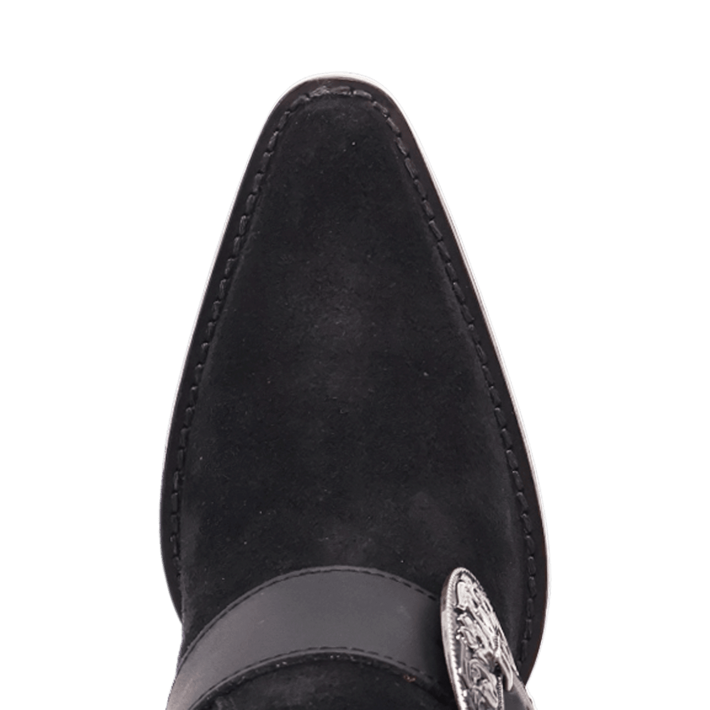 PRODUCT SHOT YEEHOTTIE SUEDE LEATHER BOOT AT TOE ANGLE