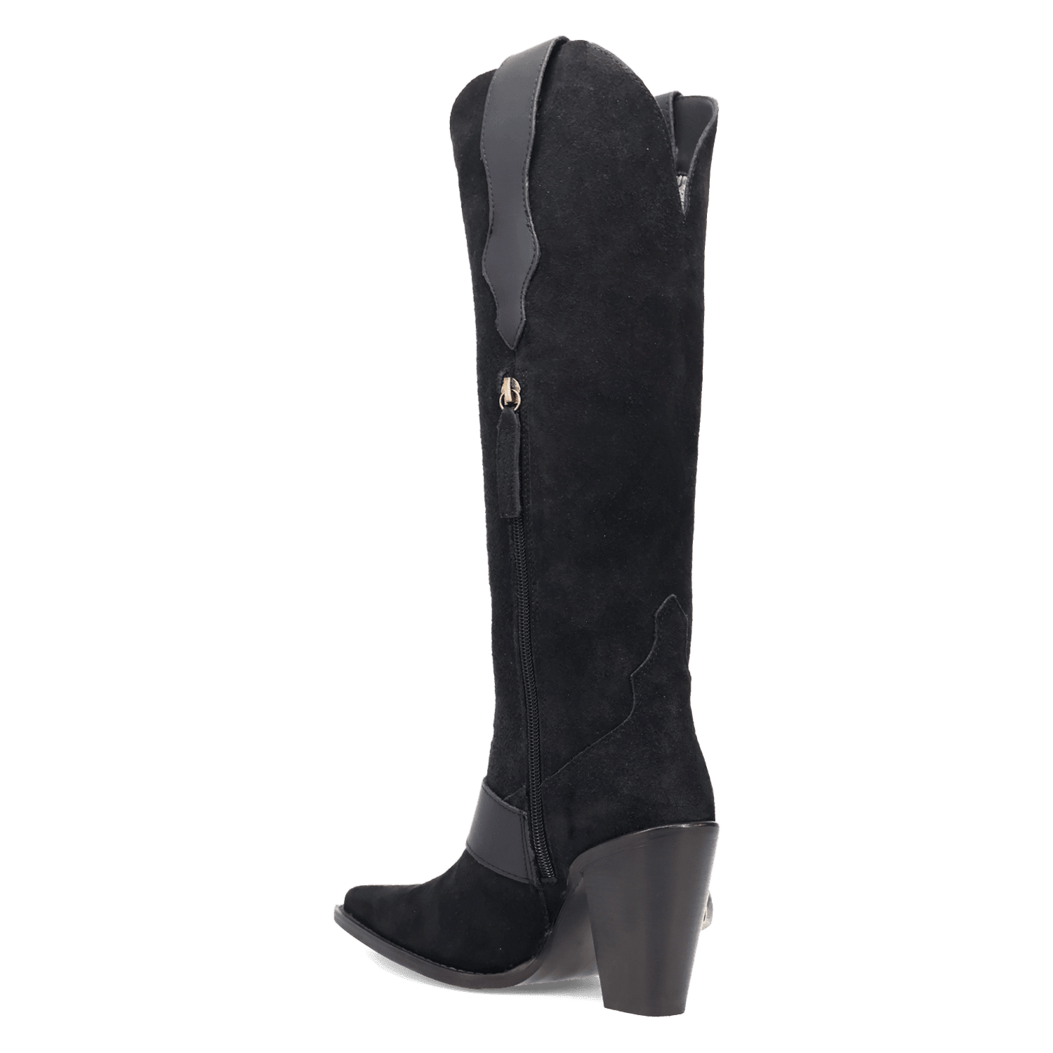 PRODUCT SHOT YEEHOTTIE SUEDE LEATHER BOOT AT 270 DEGREE ANGLE