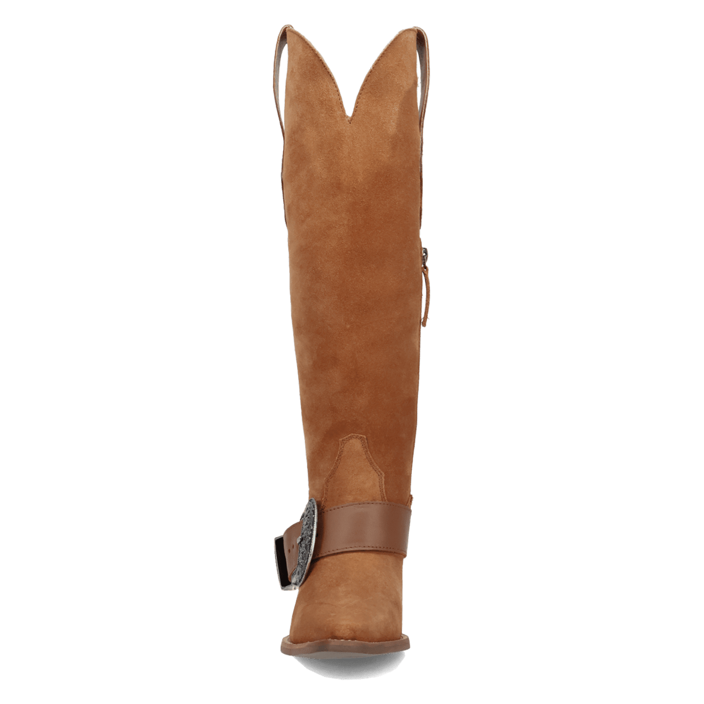 PRODUCT SHOT YEEHOTTIE SUEDE LEATHER BOOT AT FRONT ANGLE