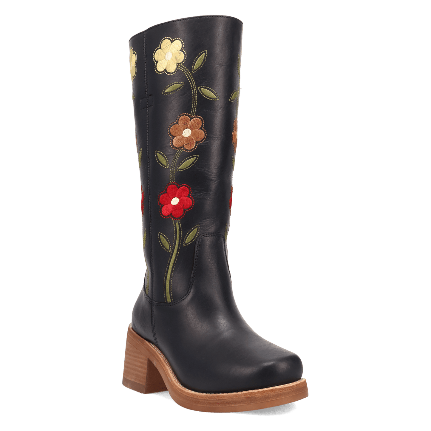 PRODUCT SHOT BLOOM LEATHER BOOT AT 45 DEGREE ANGLE