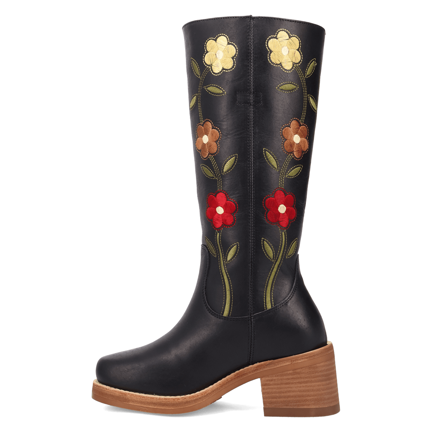 PRODUCT SHOT BLOOM LEATHER BOOT AT 135 DEGREE OUTSIDE ANGLE
