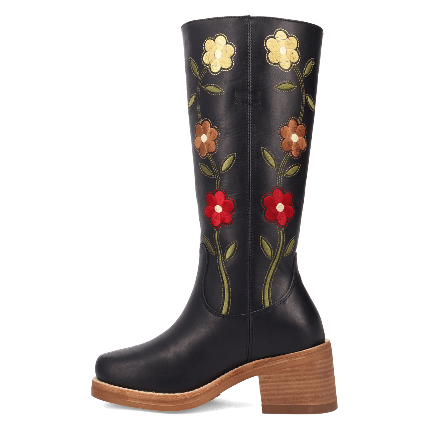 PRODUCT SHOT BLOOM LEATHER BOOT AT 135 DEGREE OUTSIDE ANGLE
