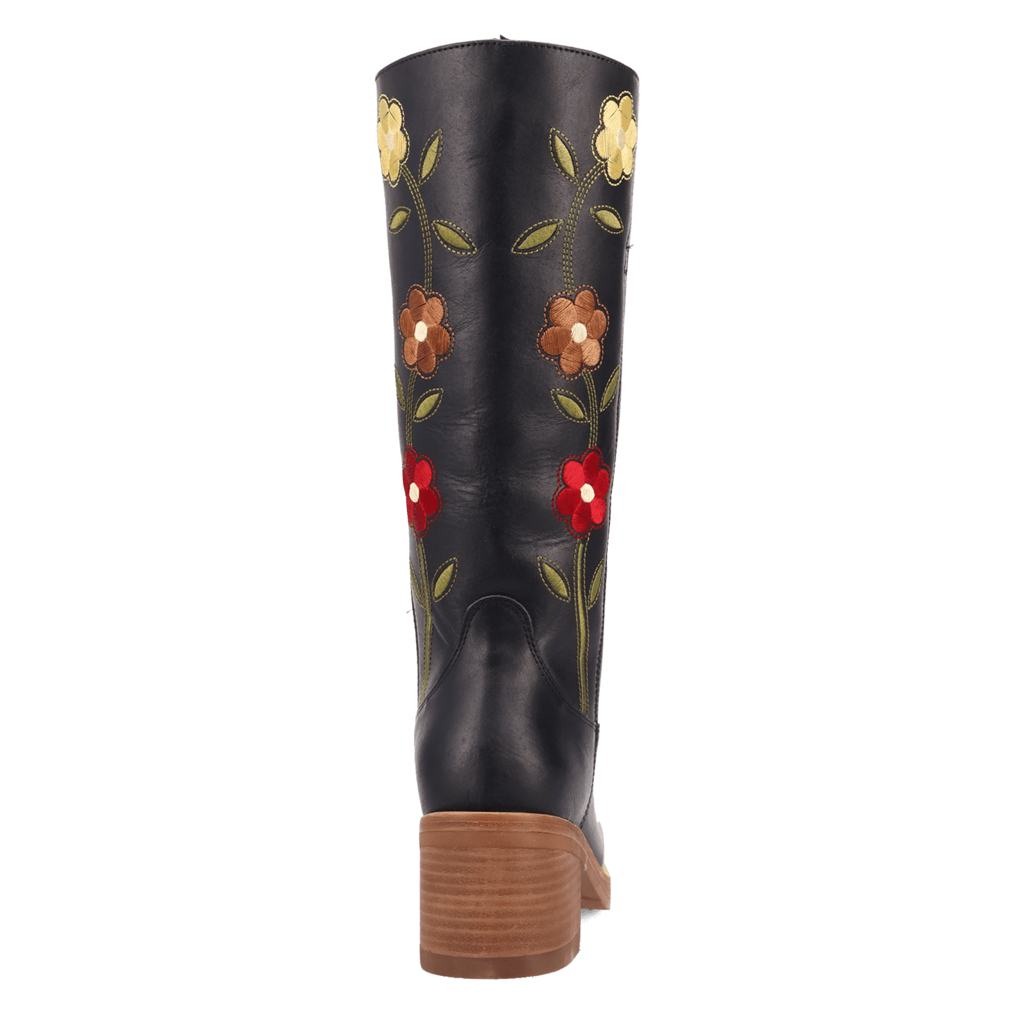 PRODUCT SHOT BLOOM LEATHER BOOT AT 180 DEGREE BACK ANGLE