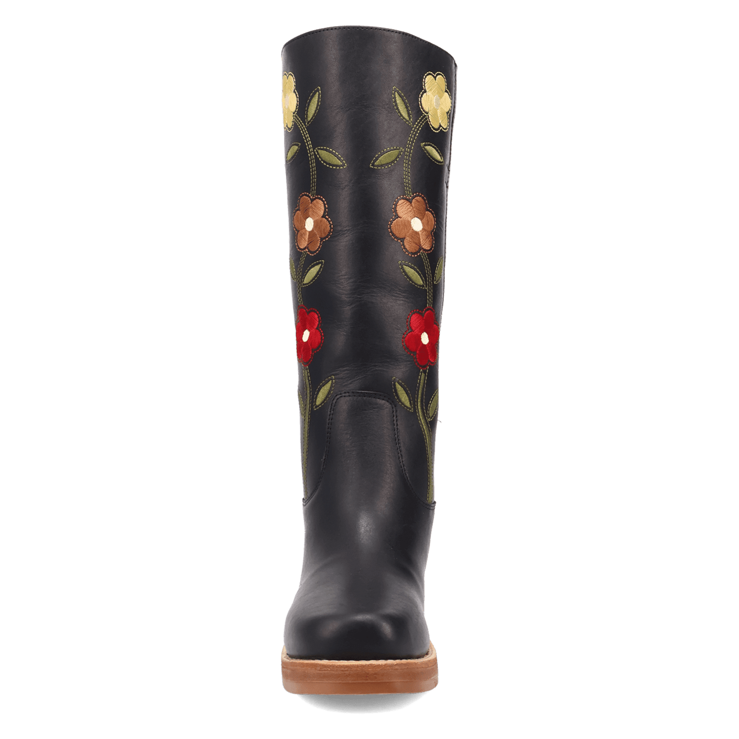 PRODUCT SHOT BLOOM LEATHER BOOT AT FRONT ANGLE