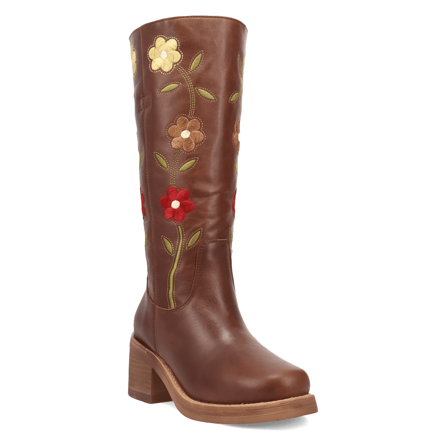PRODUCT SHOT BLOOM LEATHER BOOT AT 45 DEGREE ANGLE
