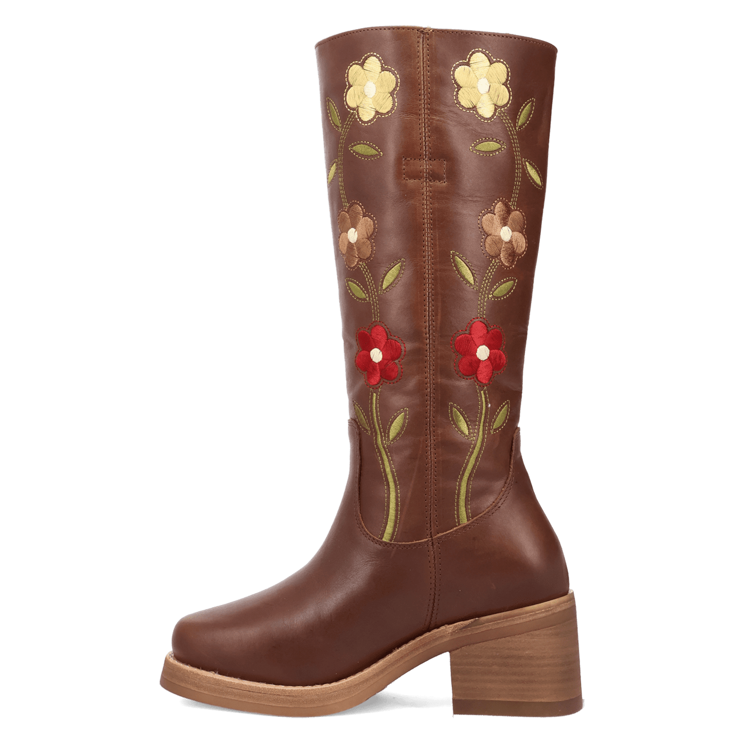 PRODUCT SHOT BLOOM LEATHER BOOT AT 135 DEGREE OUTSIDE ANGLE