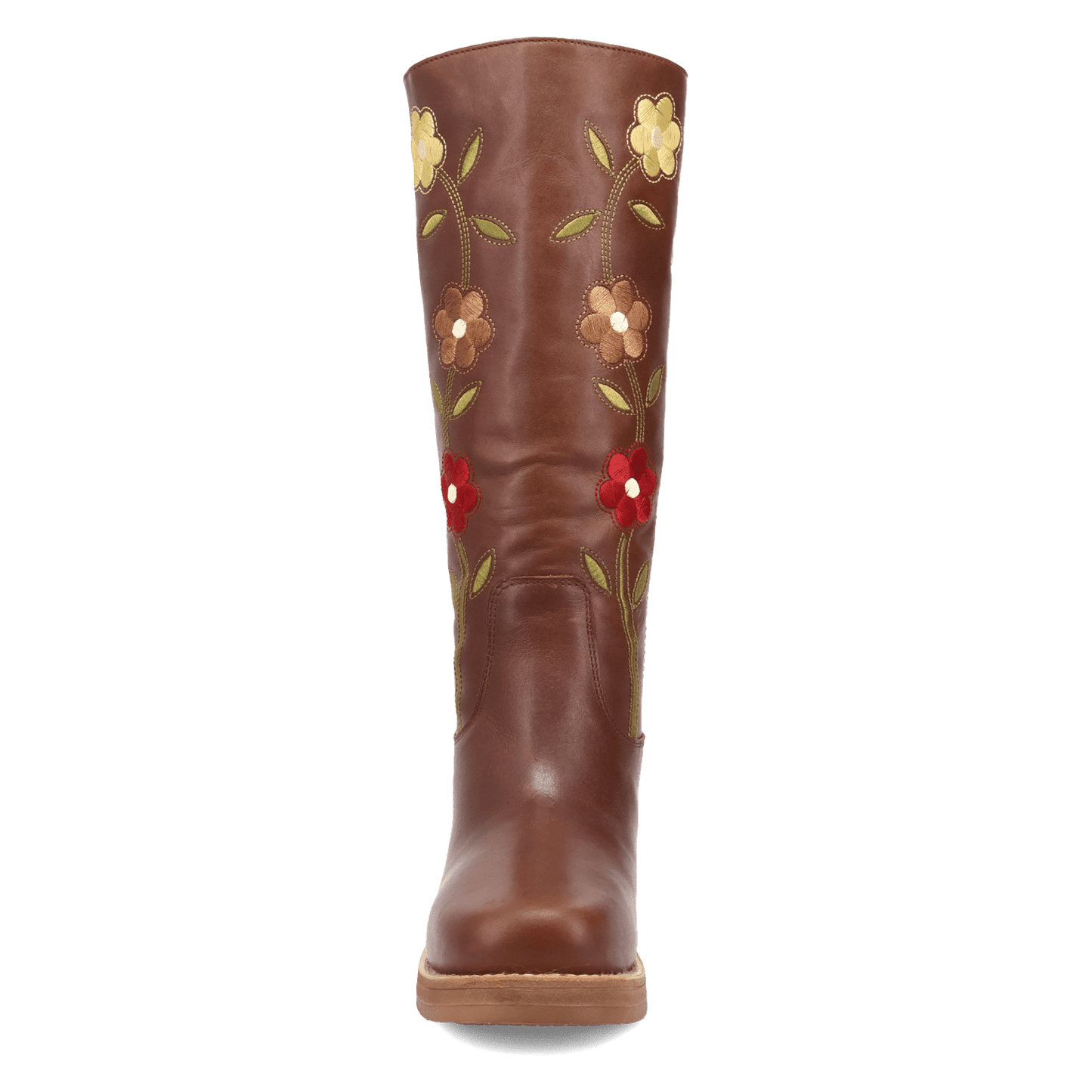 PRODUCT SHOT BLOOM LEATHER BOOT AT FRONT ANGLE