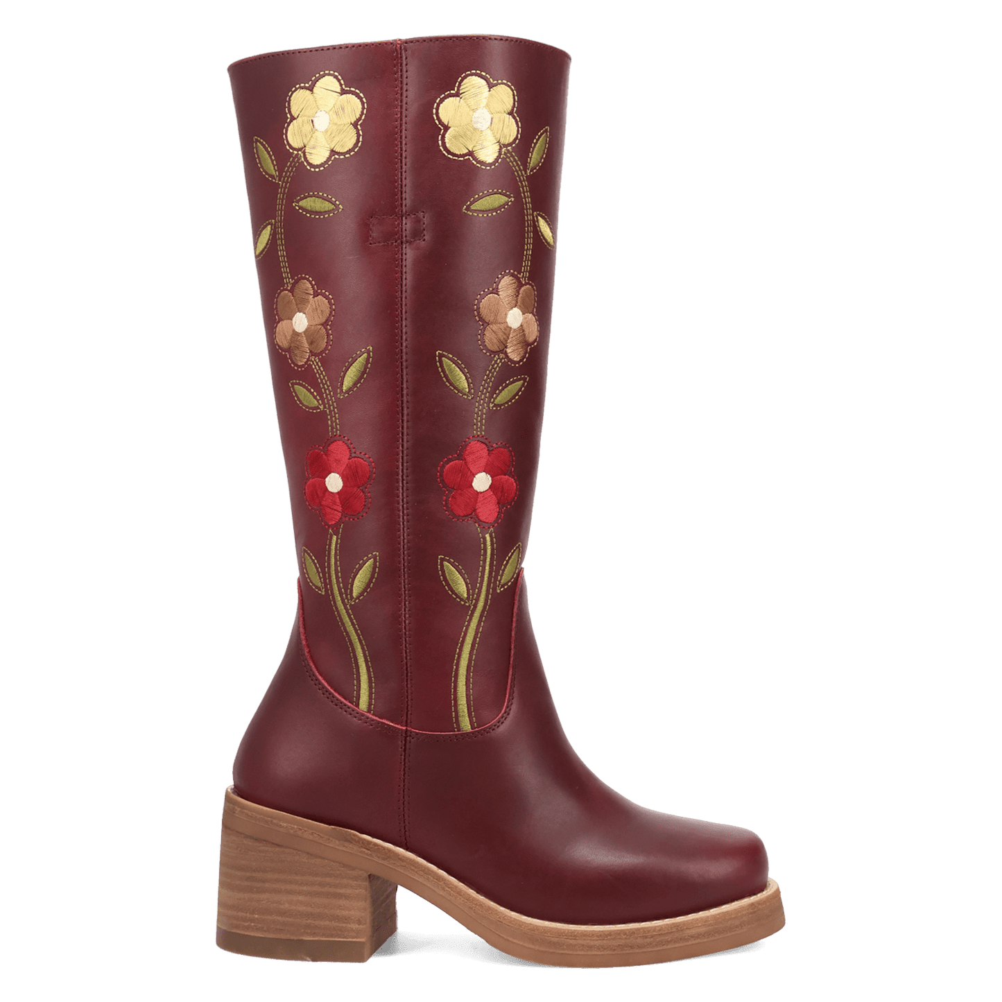 PRODUCT SHOT BLOOM LEATHER BOOT AT 90 DEGREE INSIDE ANGLE