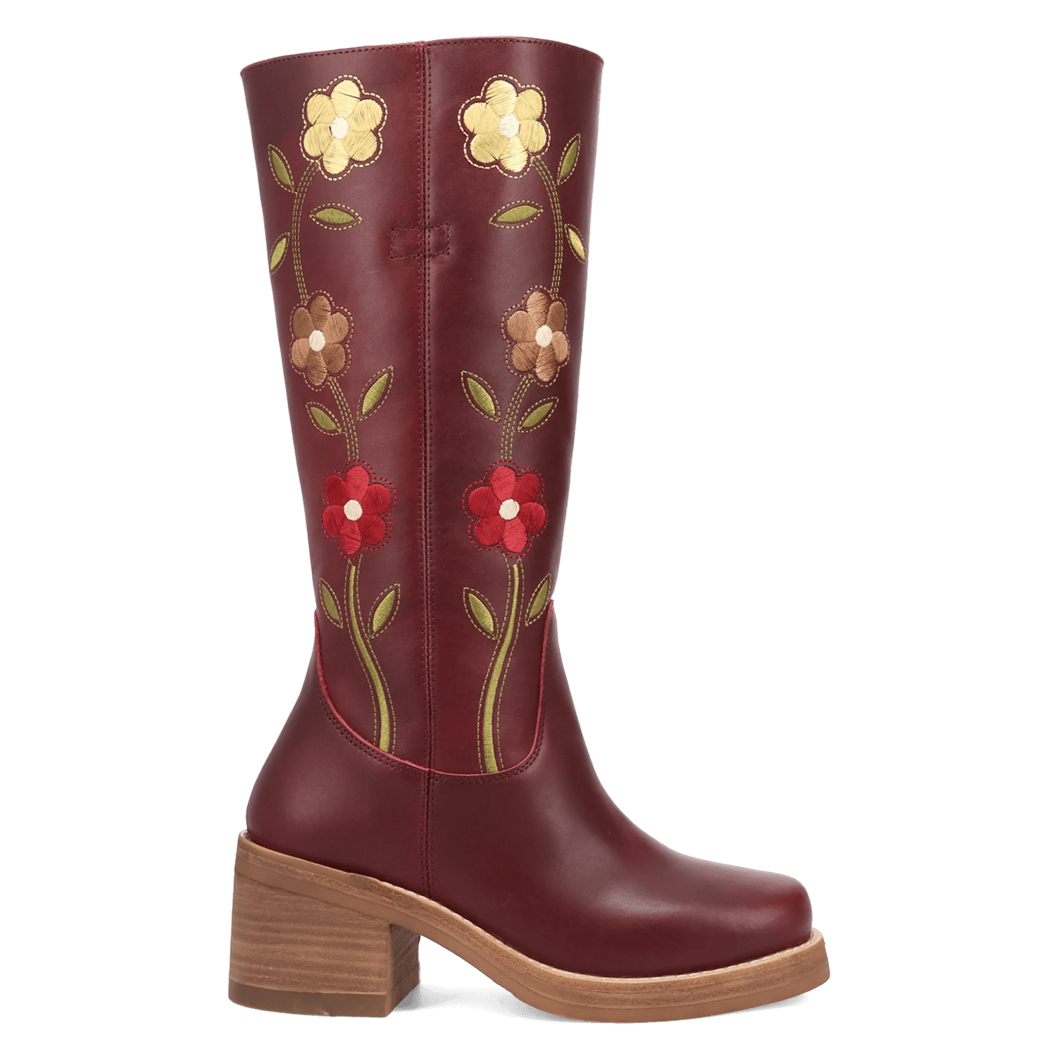 PRODUCT SHOT BLOOM LEATHER BOOT AT 90 DEGREE INSIDE ANGLE