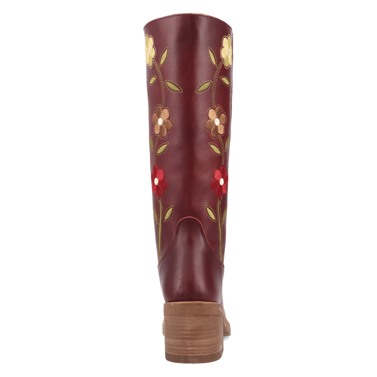 PRODUCT SHOT BLOOM LEATHER BOOT AT 180 DEGREE BACK ANGLE