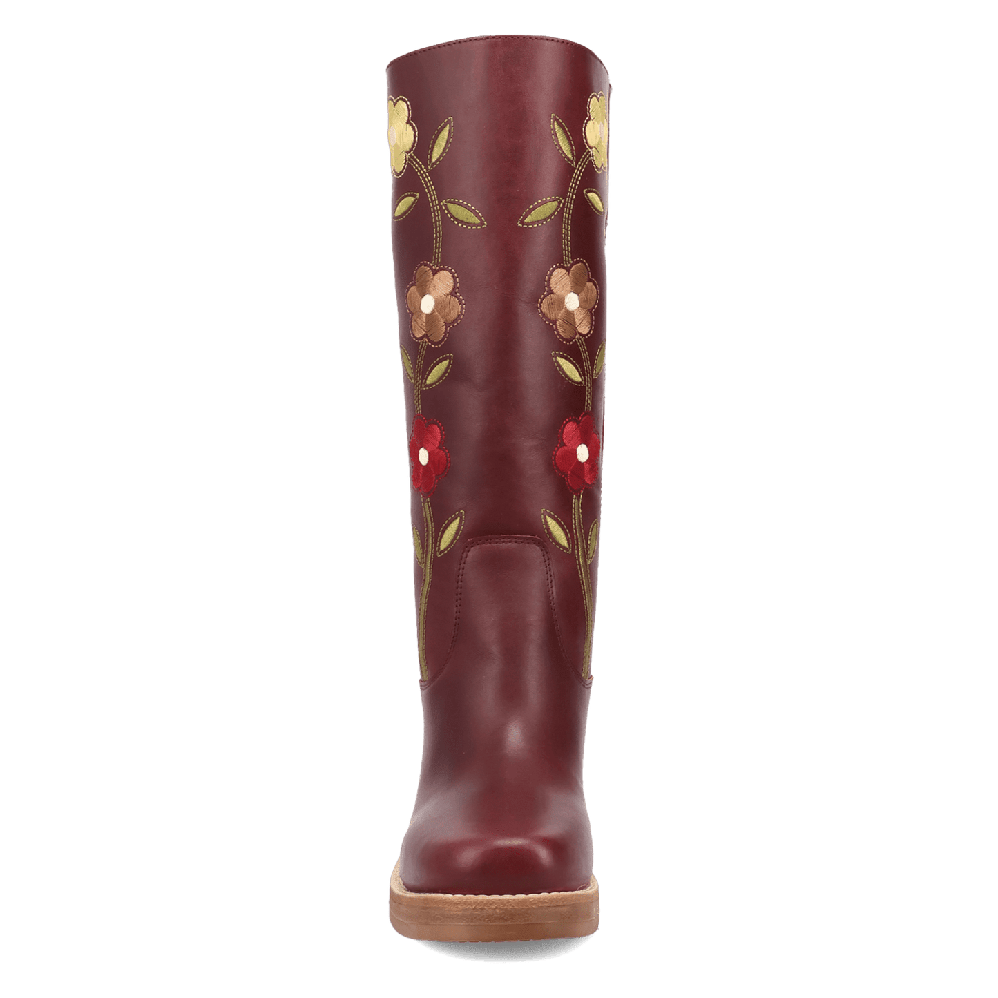 PRODUCT SHOT BLOOM LEATHER BOOT AT FRONT ANGLE