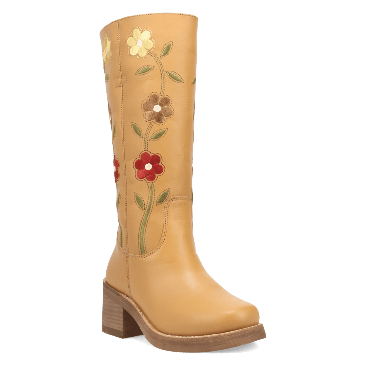 PRODUCT SHOT BLOOM LEATHER BOOT AT 45 DEGREE ANGLE