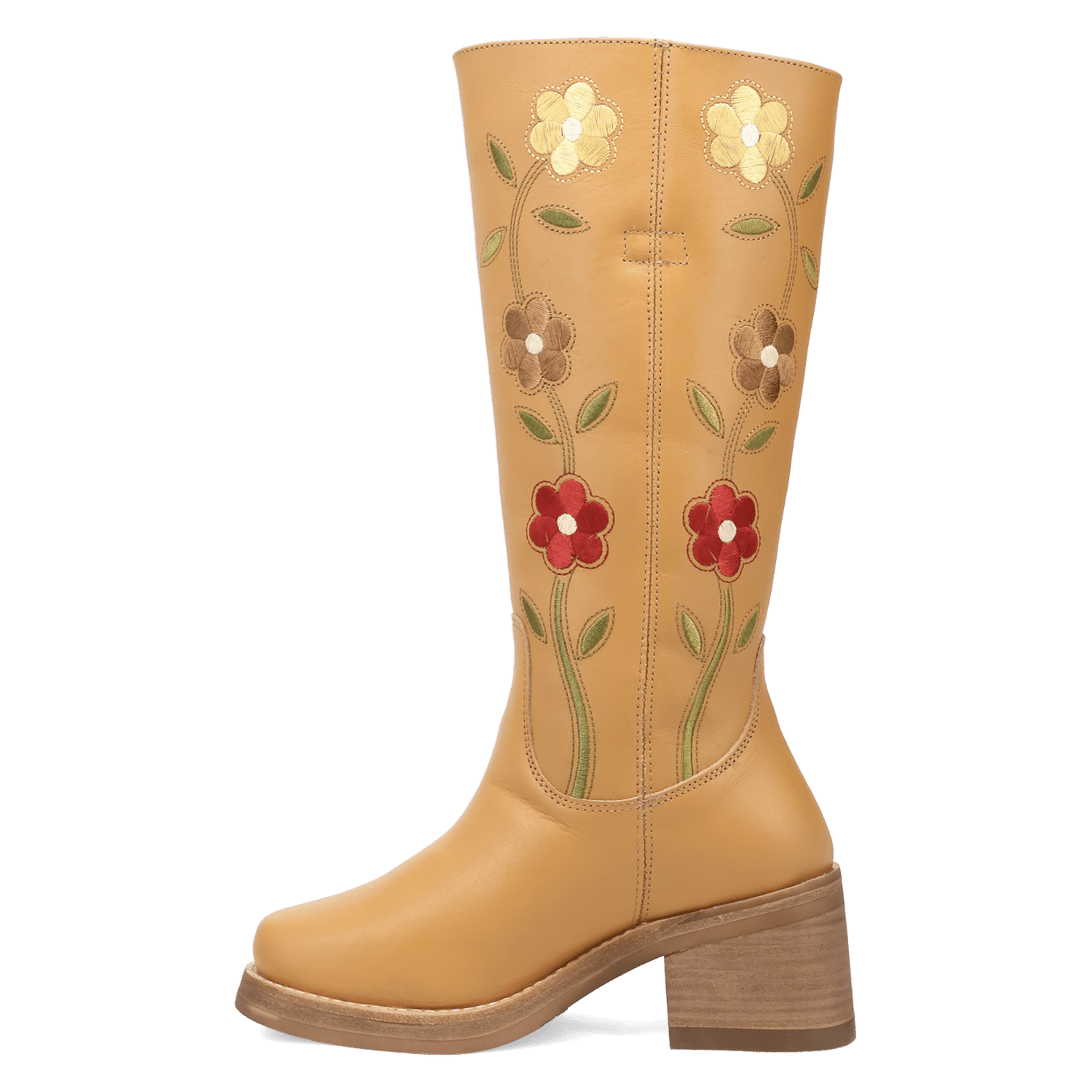 PRODUCT SHOT BLOOM LEATHER BOOT AT 135 DEGREE OUTSIDE ANGLE