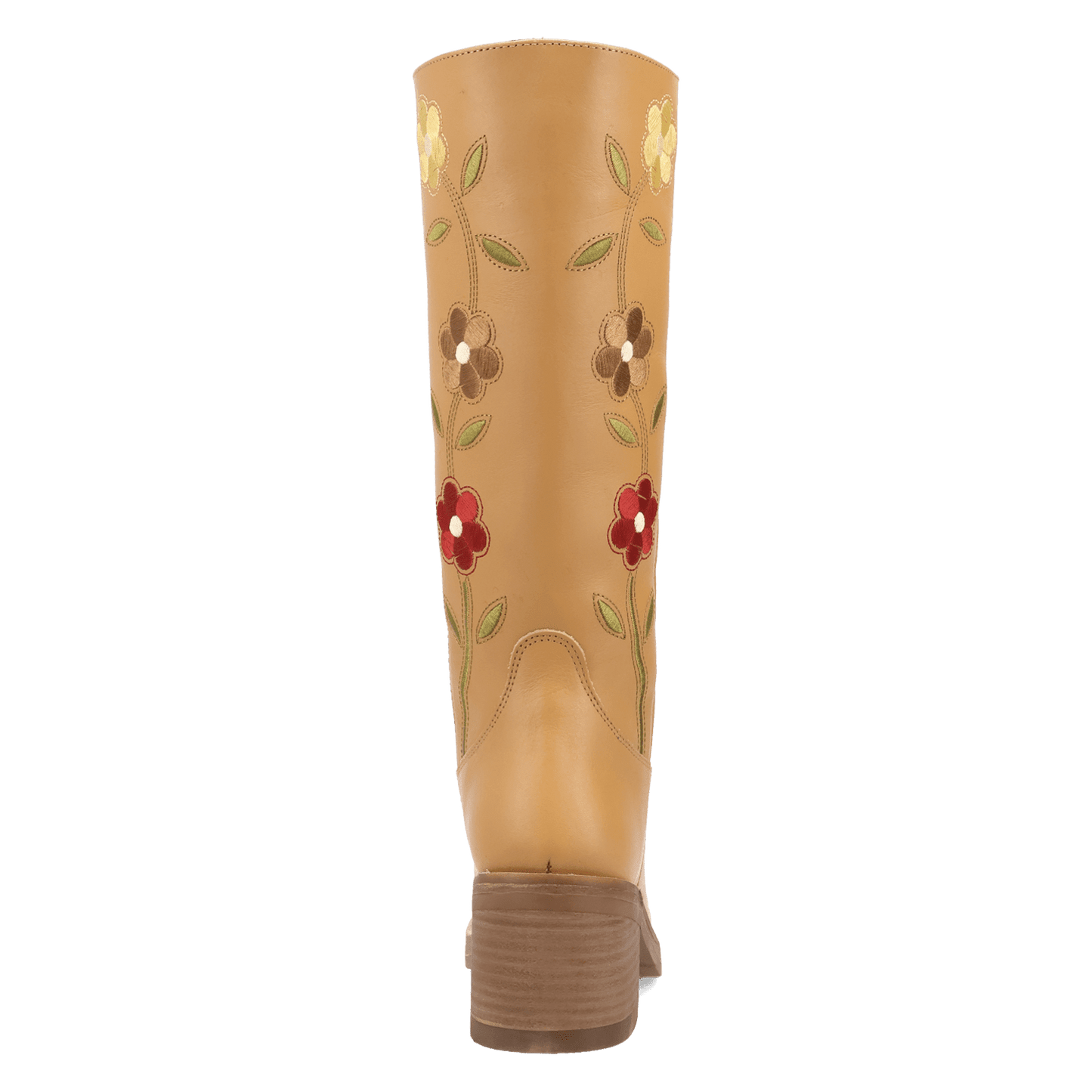 PRODUCT SHOT BLOOM LEATHER BOOT AT 180 DEGREE BACK ANGLE