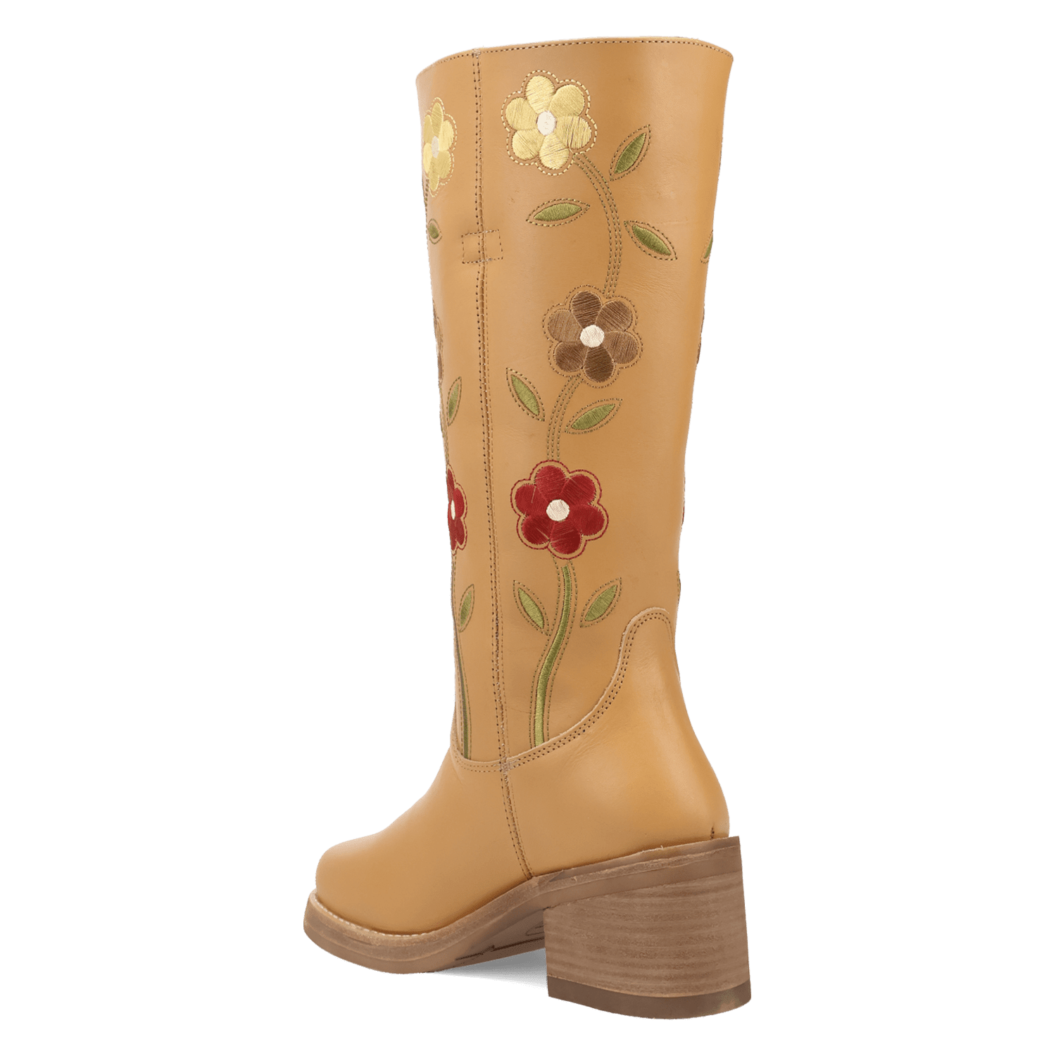 PRODUCT SHOT BLOOM LEATHER BOOT AT 270 DEGREE ANGLE