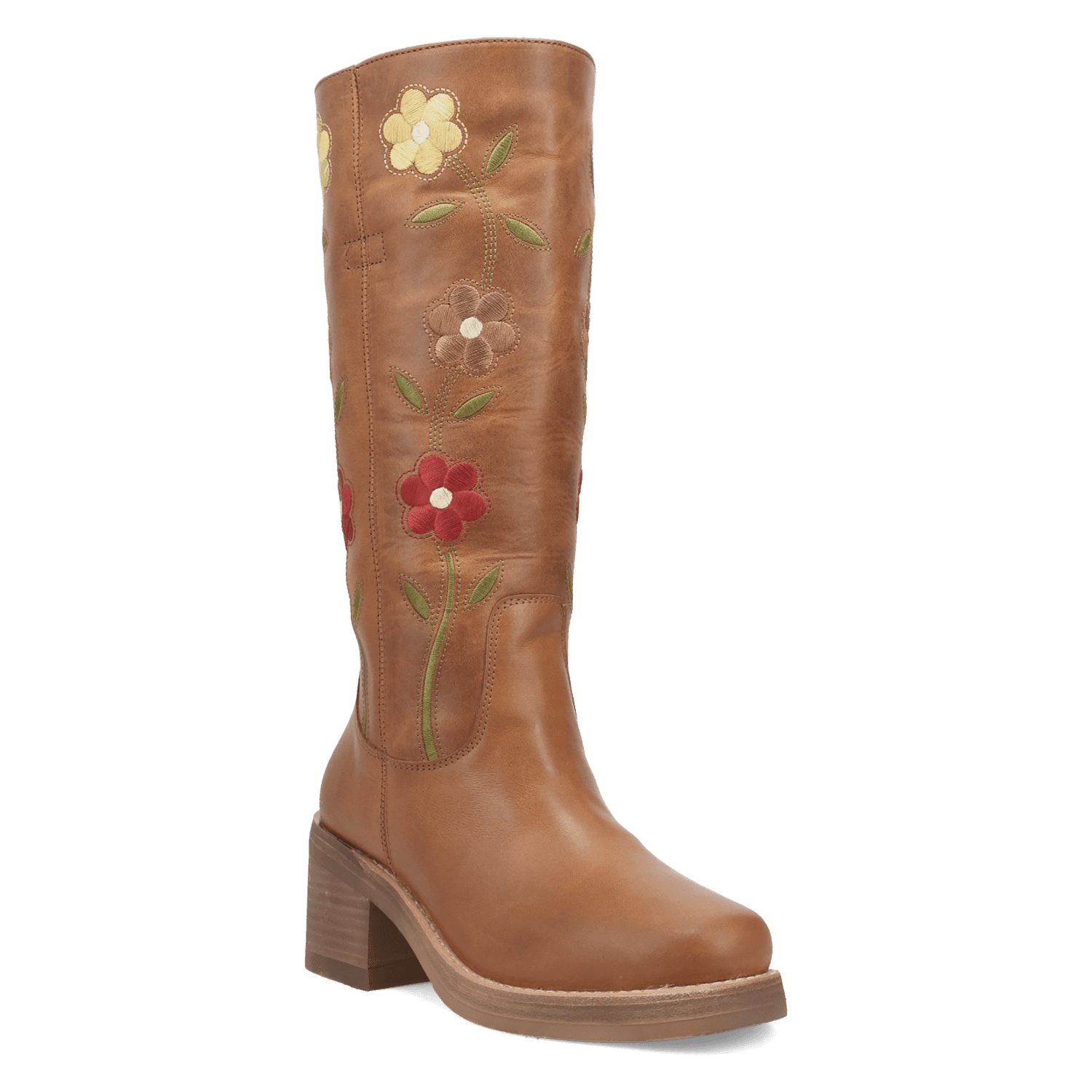 PRODUCT SHOT BLOOM LEATHER BOOT AT 45 DEGREE ANGLE
