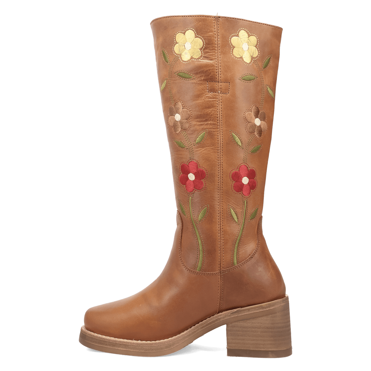 PRODUCT SHOT BLOOM LEATHER BOOT AT 135 DEGREE OUTSIDE ANGLE
