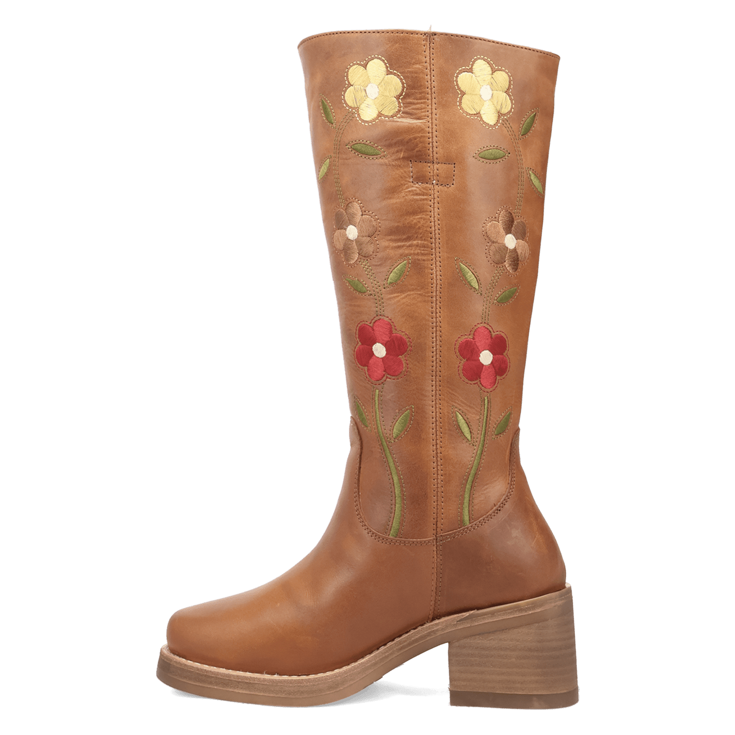 PRODUCT SHOT BLOOM LEATHER BOOT AT 135 DEGREE OUTSIDE ANGLE