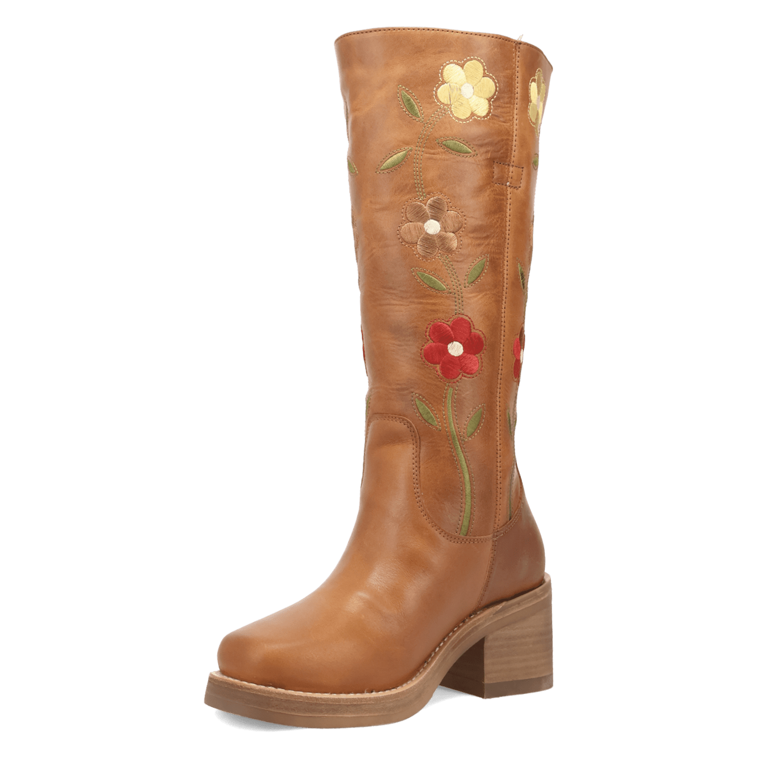 PRODUCT SHOT BLOOM LEATHER BOOT AT 225 DEGREE ANGLE