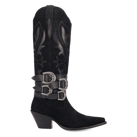 PRODUCT SHOT BUCK WILD SUEDE LEATHER BOOT AT 90 DEGREE INSIDE ANGLE