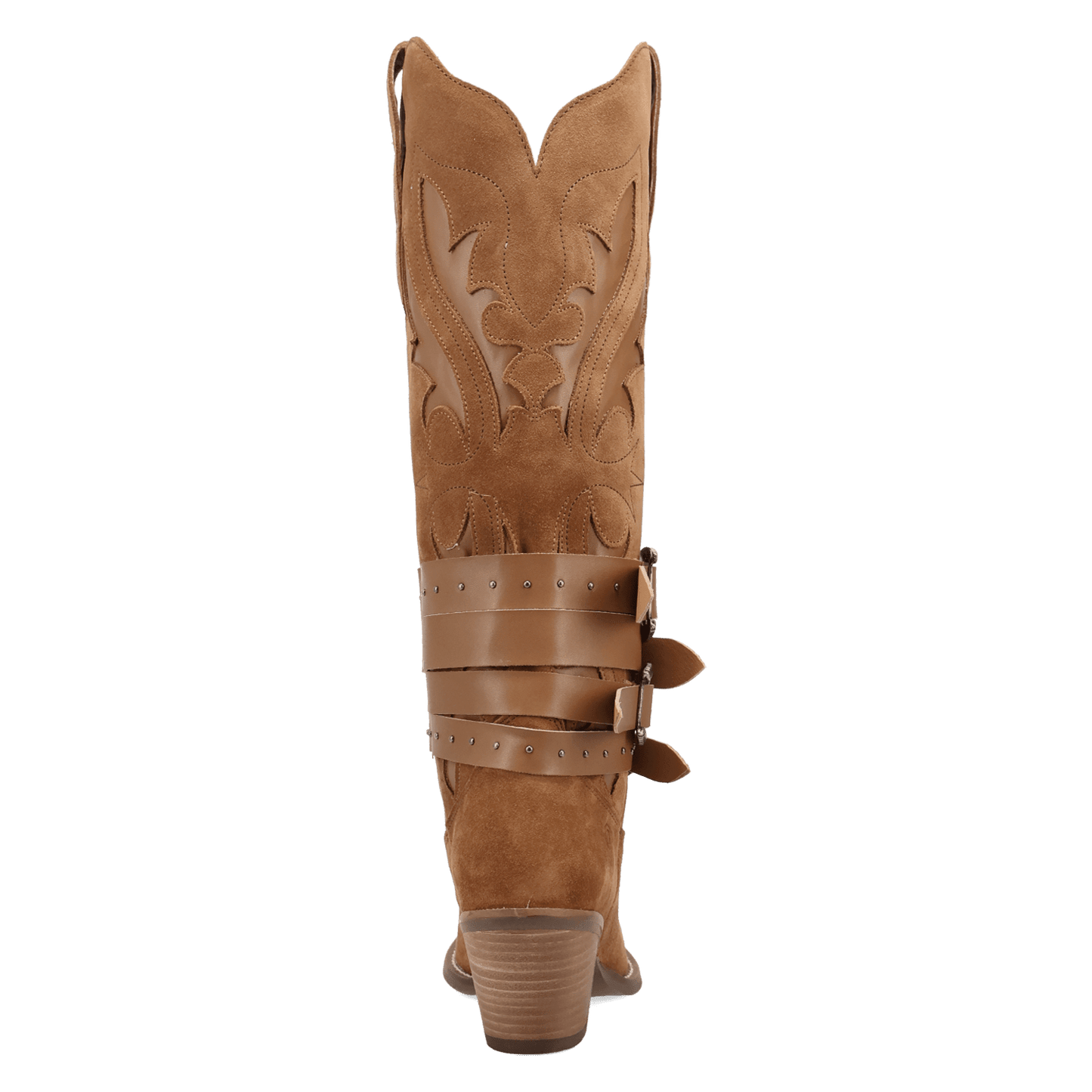 PRODUCT SHOT BUCK WILD SUEDE LEATHER BOOT AT 180 DEGREE BACK ANGLE