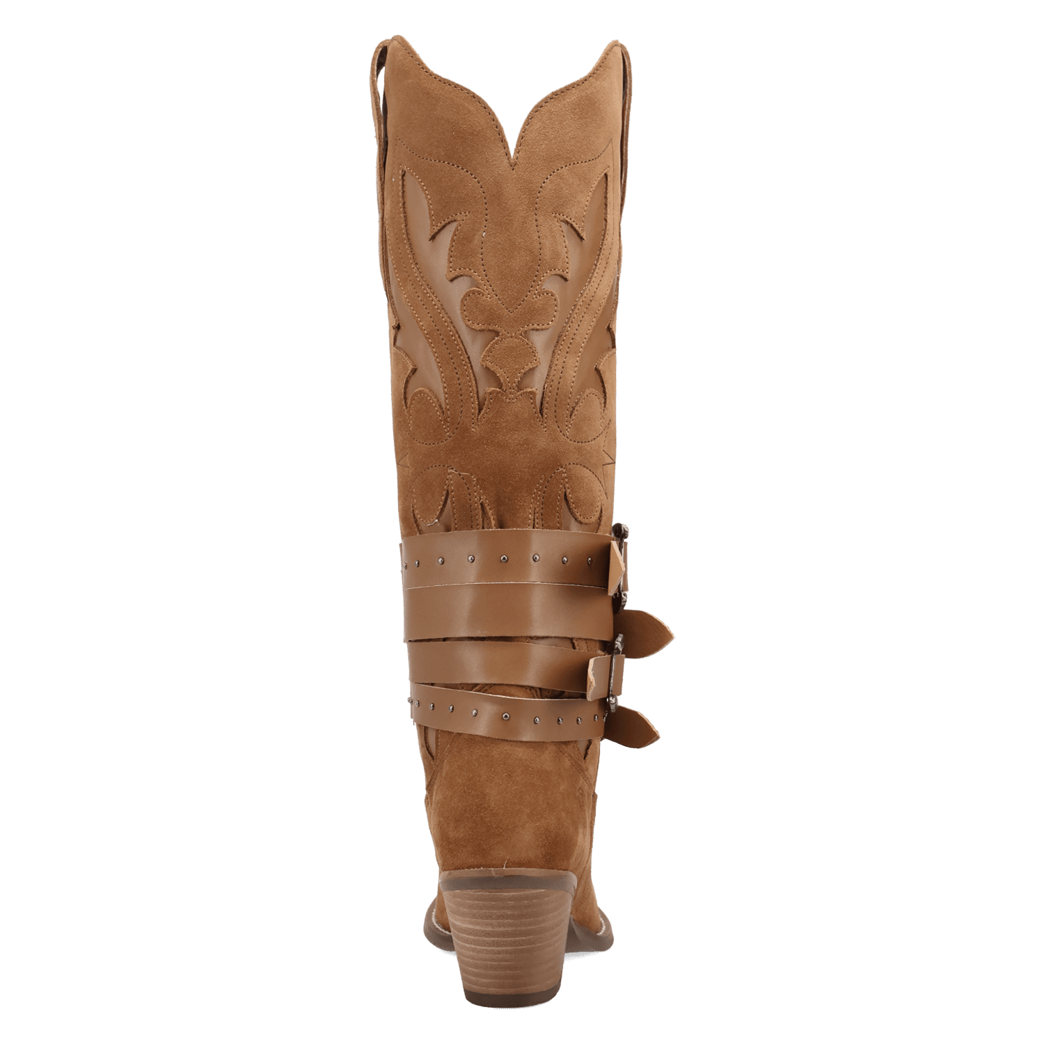 PRODUCT SHOT BUCK WILD SUEDE LEATHER BOOT AT 180 DEGREE BACK ANGLE