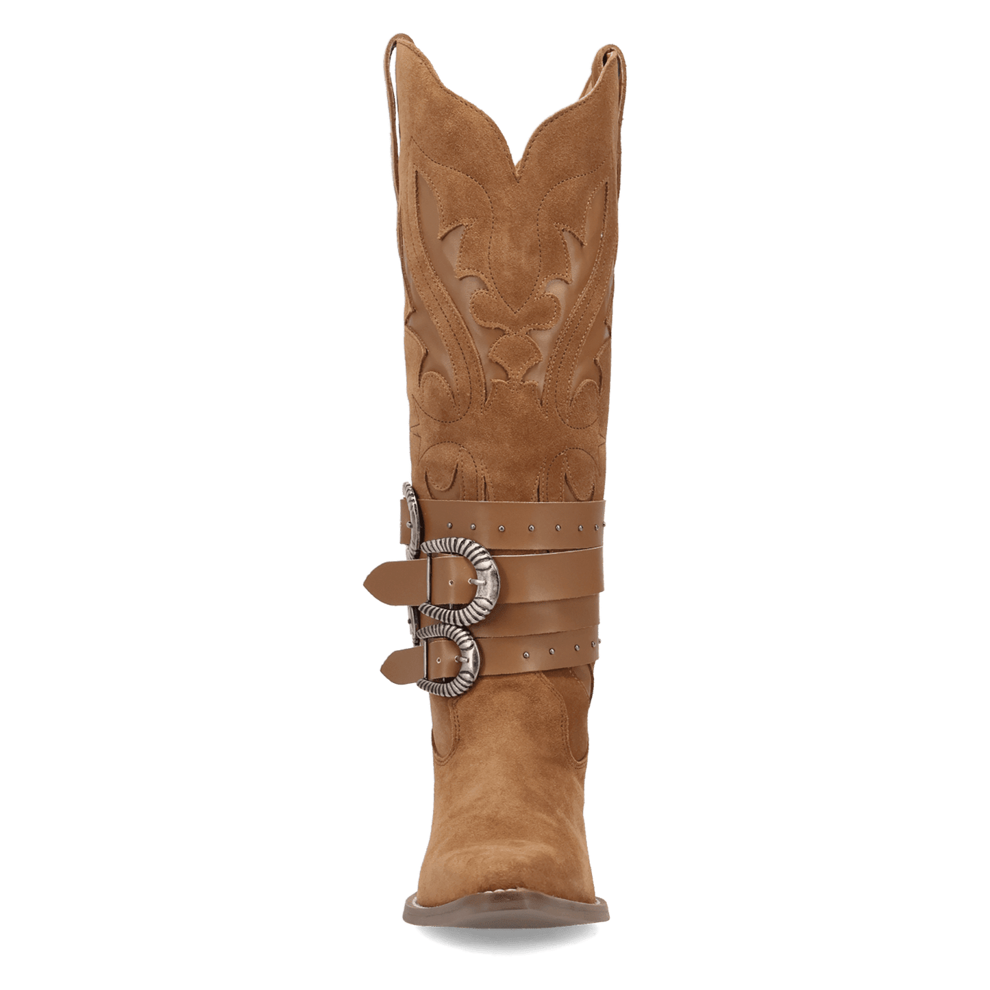 PRODUCT SHOT BUCK WILD SUEDE LEATHER BOOT AT FRONT ANGLE