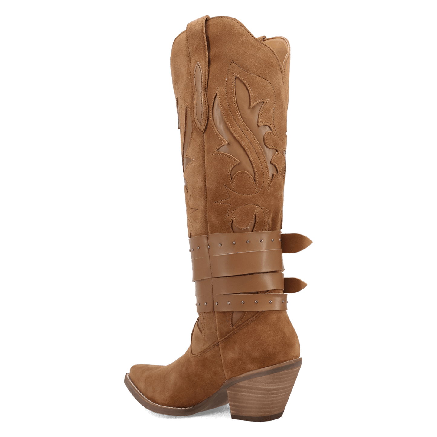 PRODUCT SHOT BUCK WILD SUEDE LEATHER BOOT AT 270 DEGREE ANGLE