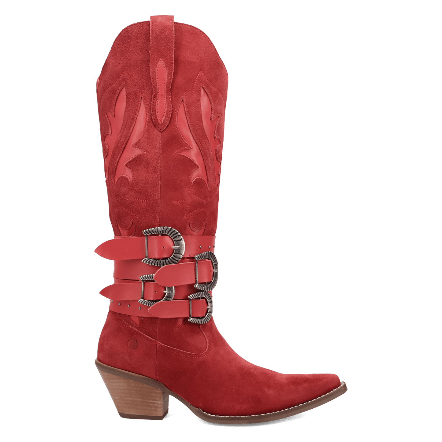 PRODUCT SHOT BUCK WILD SUEDE LEATHER BOOT AT 90 DEGREE INSIDE ANGLE