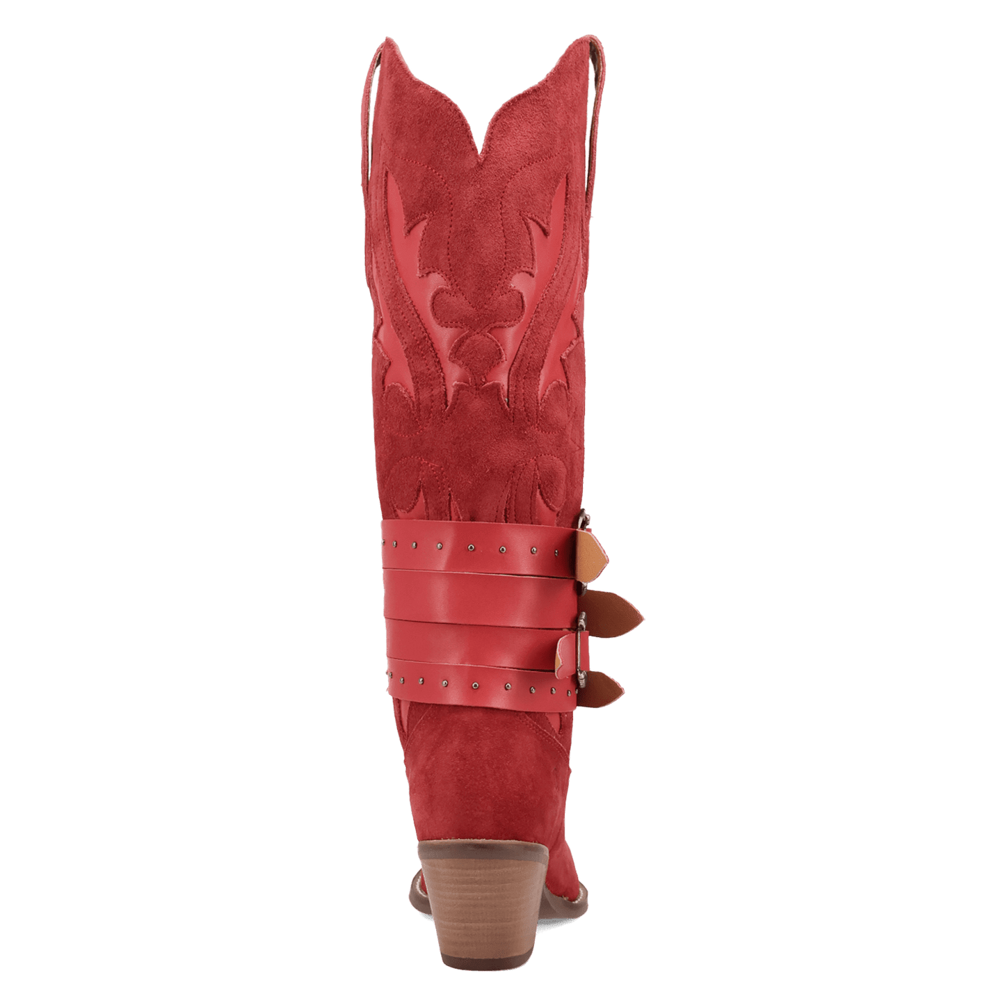 PRODUCT SHOT BUCK WILD SUEDE LEATHER BOOT AT 180 DEGREE BACK ANGLE