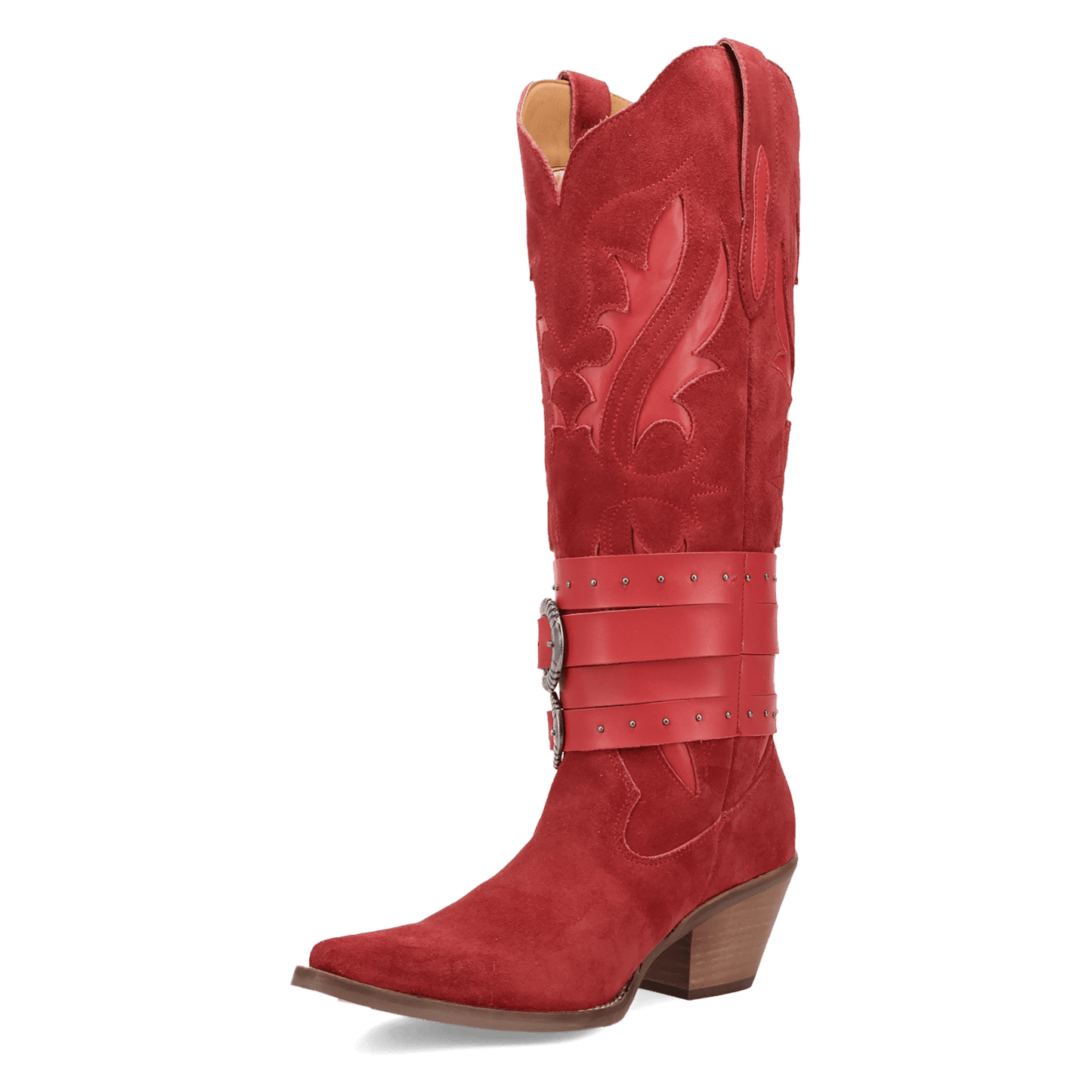 PRODUCT SHOT BUCK WILD SUEDE LEATHER BOOT AT 225 DEGREE ANGLE