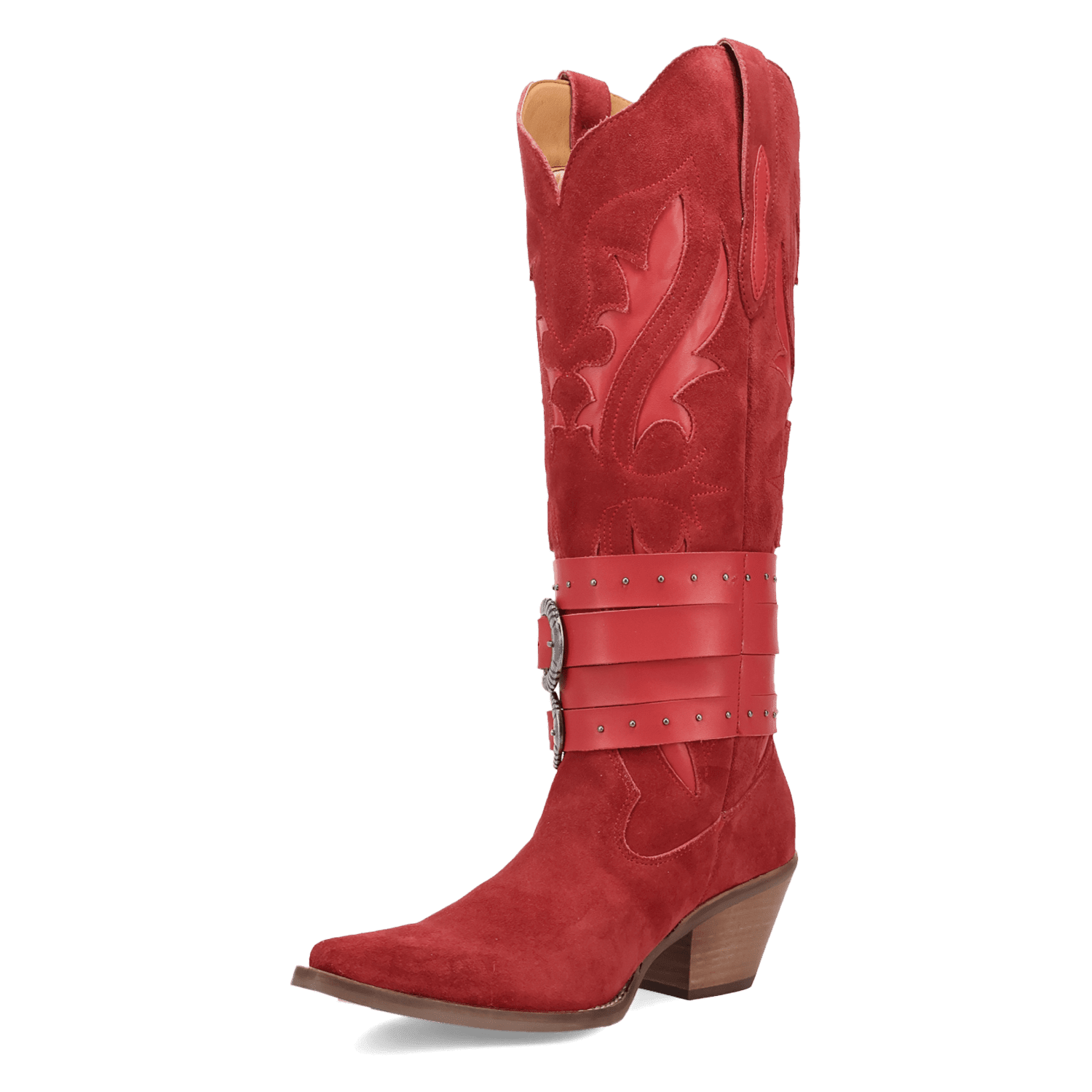 PRODUCT SHOT BUCK WILD SUEDE LEATHER BOOT AT 225 DEGREE ANGLE