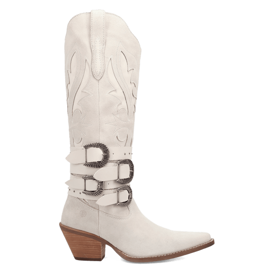 PRODUCT SHOT BUCK WILD SUEDE LEATHER BOOT AT 90 DEGREE INSIDE ANGLE