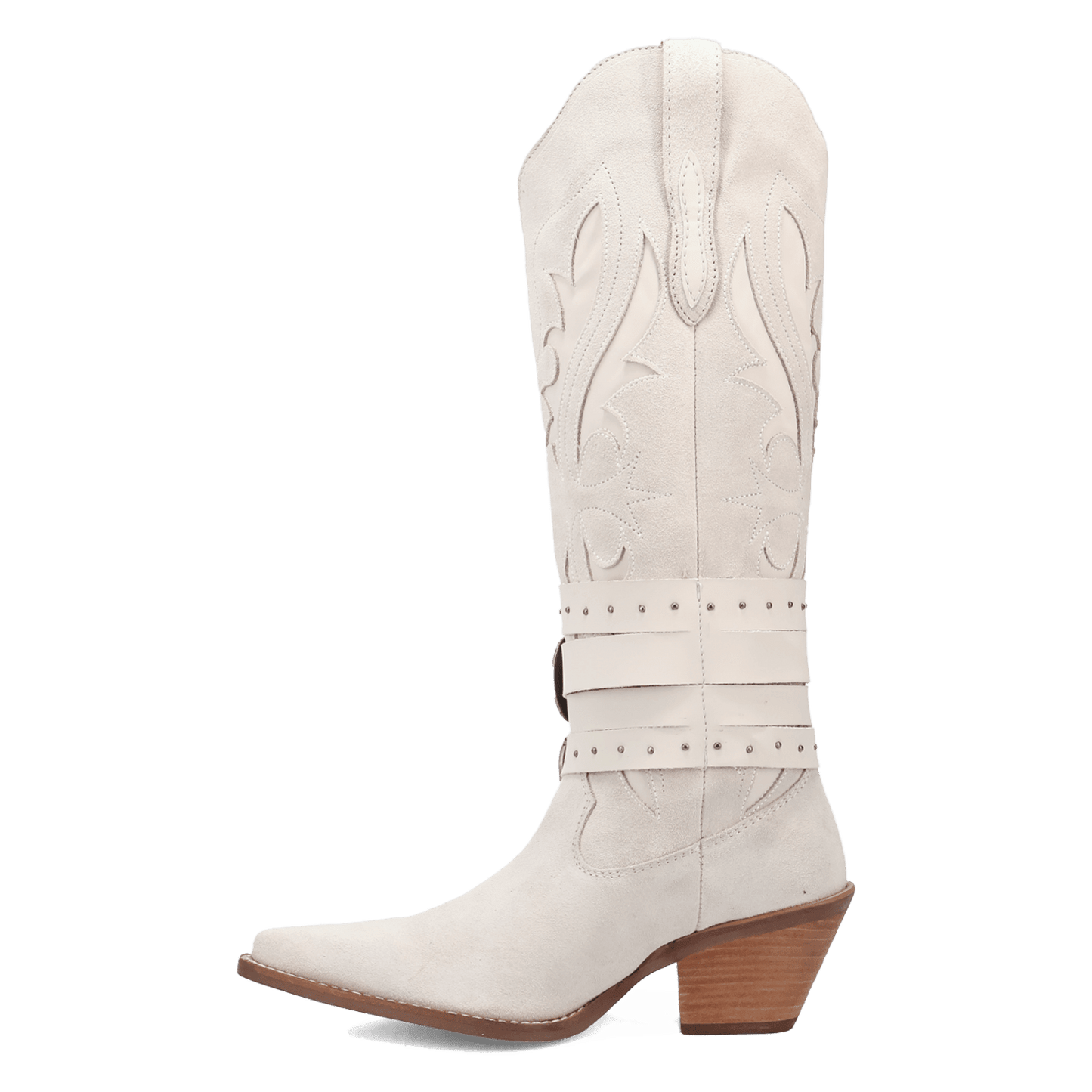 PRODUCT SHOT BUCK WILD SUEDE LEATHER BOOT AT 135 DEGREE OUTSIDE ANGLE