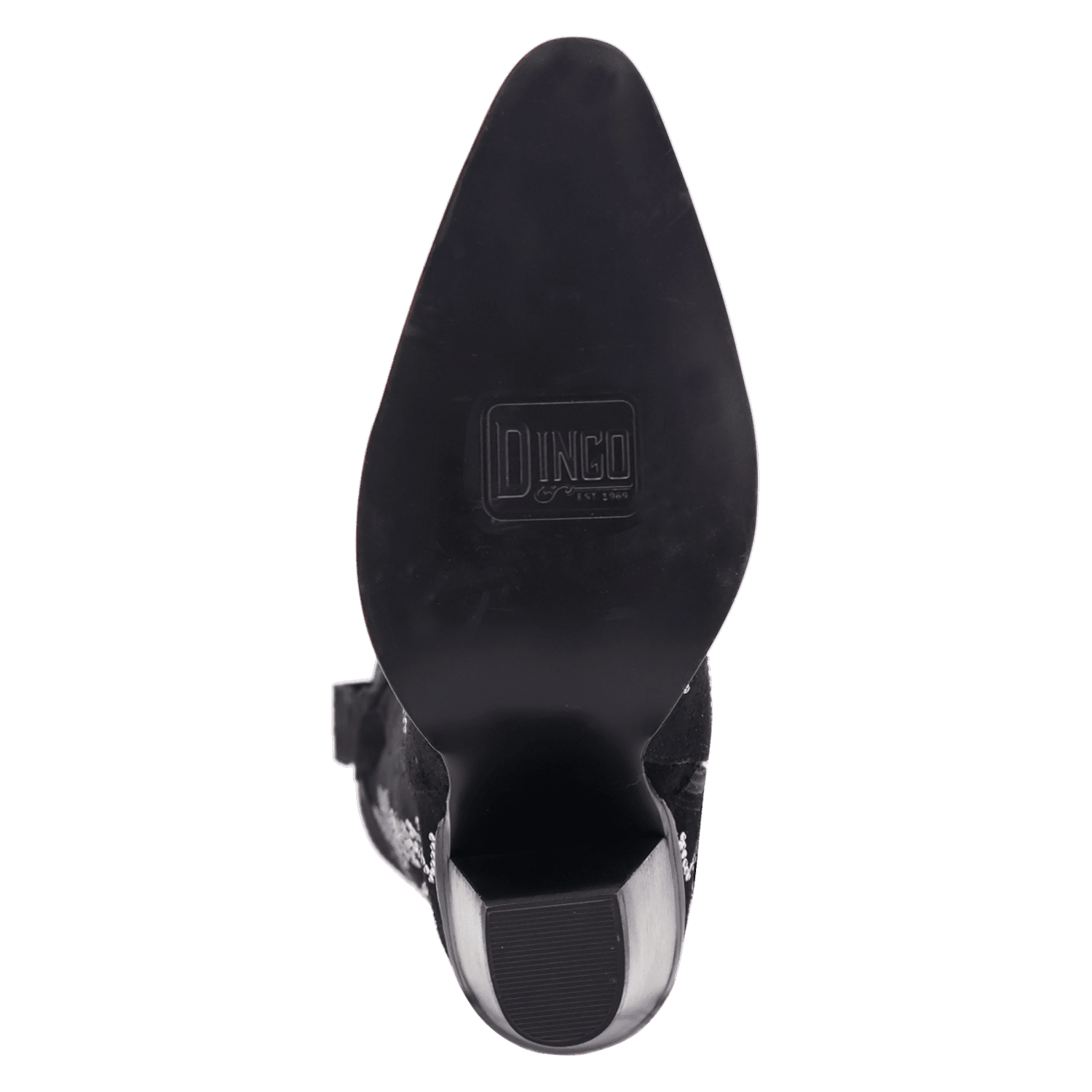 PRODUCT SHOT DOUBLE TAKE SUEDE LEATHER BOOT AT OUTSOLE ANGLE