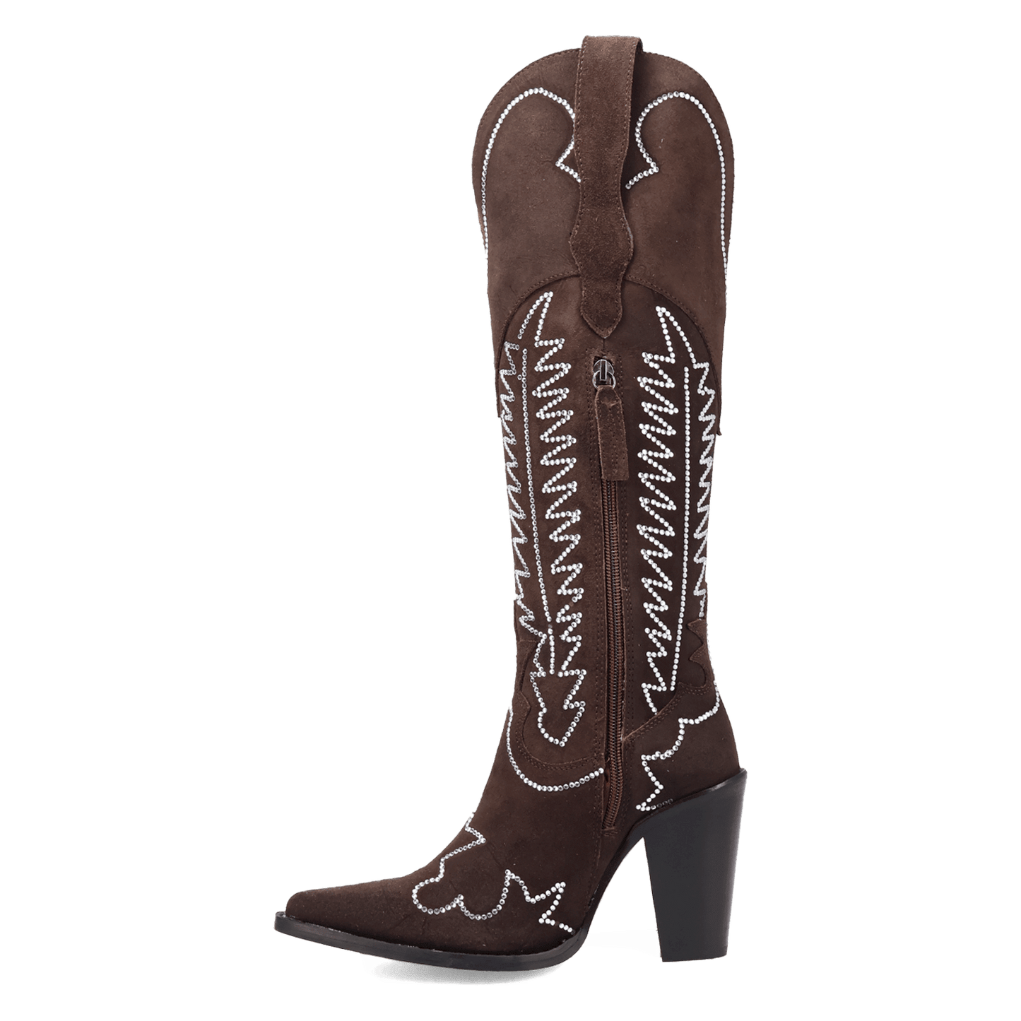 PRODUCT SHOT DOUBLE TAKE SUEDE LEATHER BOOT AT 135 DEGREE OUTSIDE ANGLE