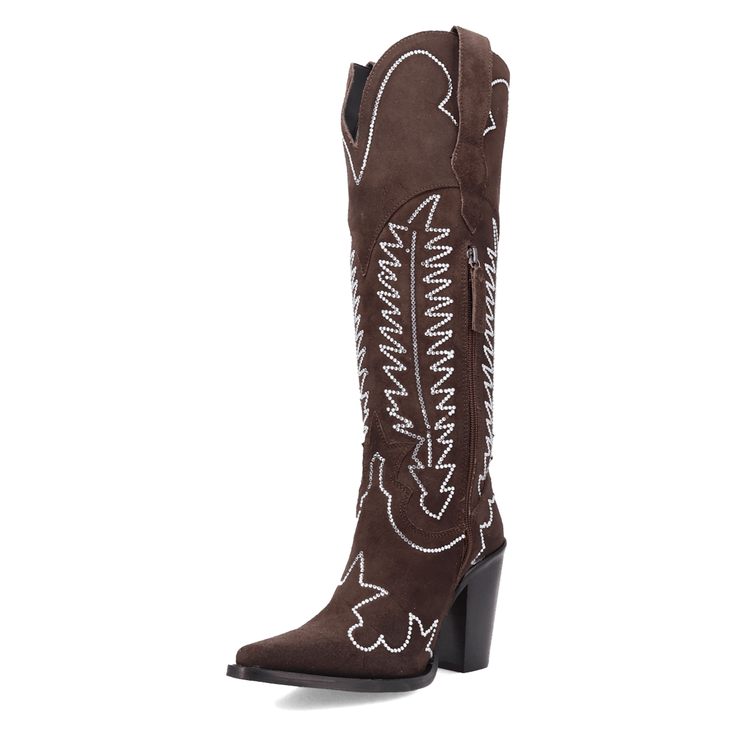PRODUCT SHOT DOUBLE TAKE SUEDE LEATHER BOOT AT 225 DEGREE ANGLE