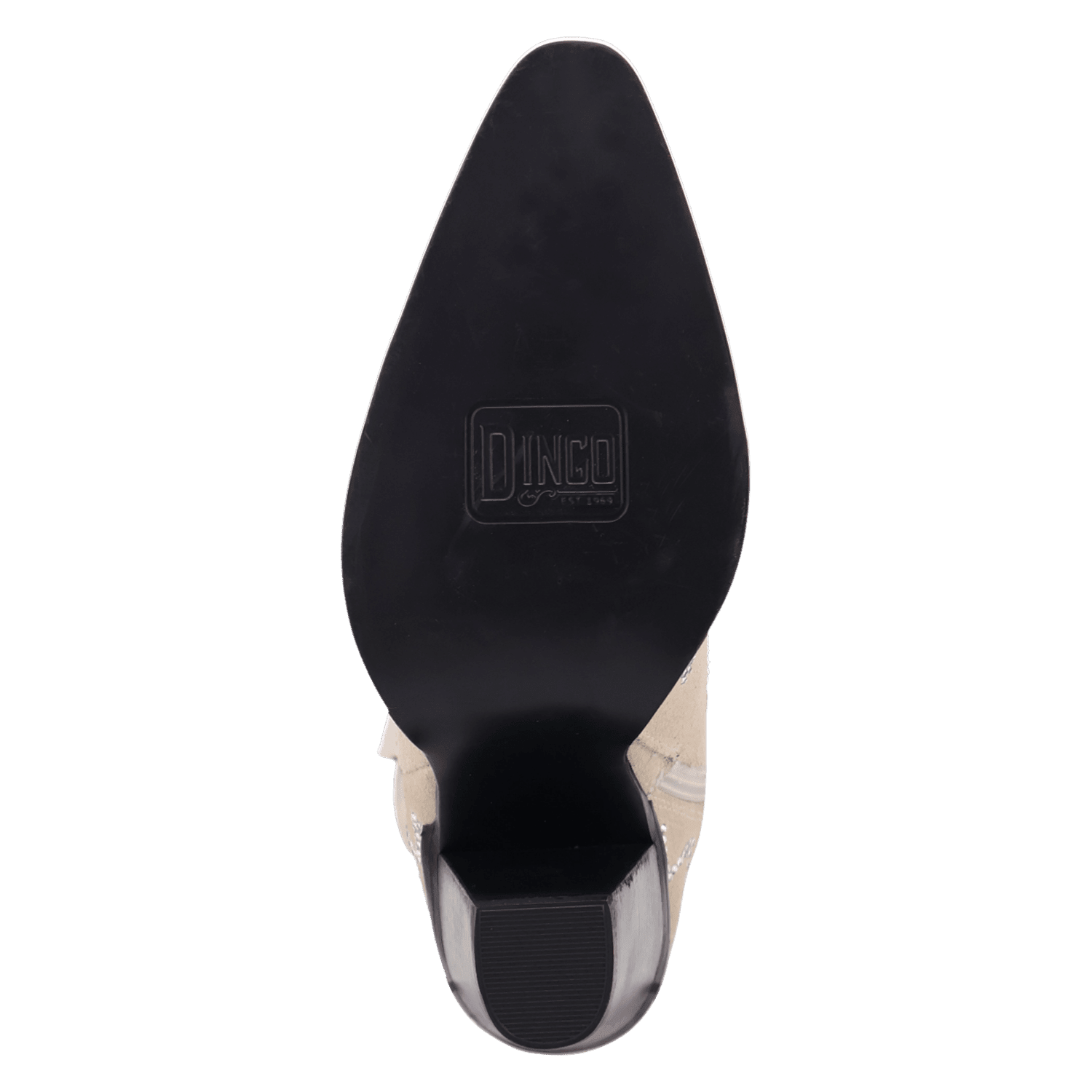 PRODUCT SHOT DOUBLE TAKE SUEDE LEATHER BOOT AT OUTSOLE ANGLE