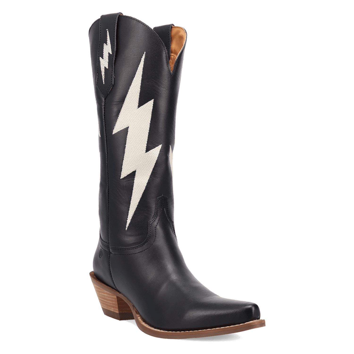 PRODUCT SHOT THUNDERBOLT LEATHER BOOT AT 45 DEGREE ANGLE