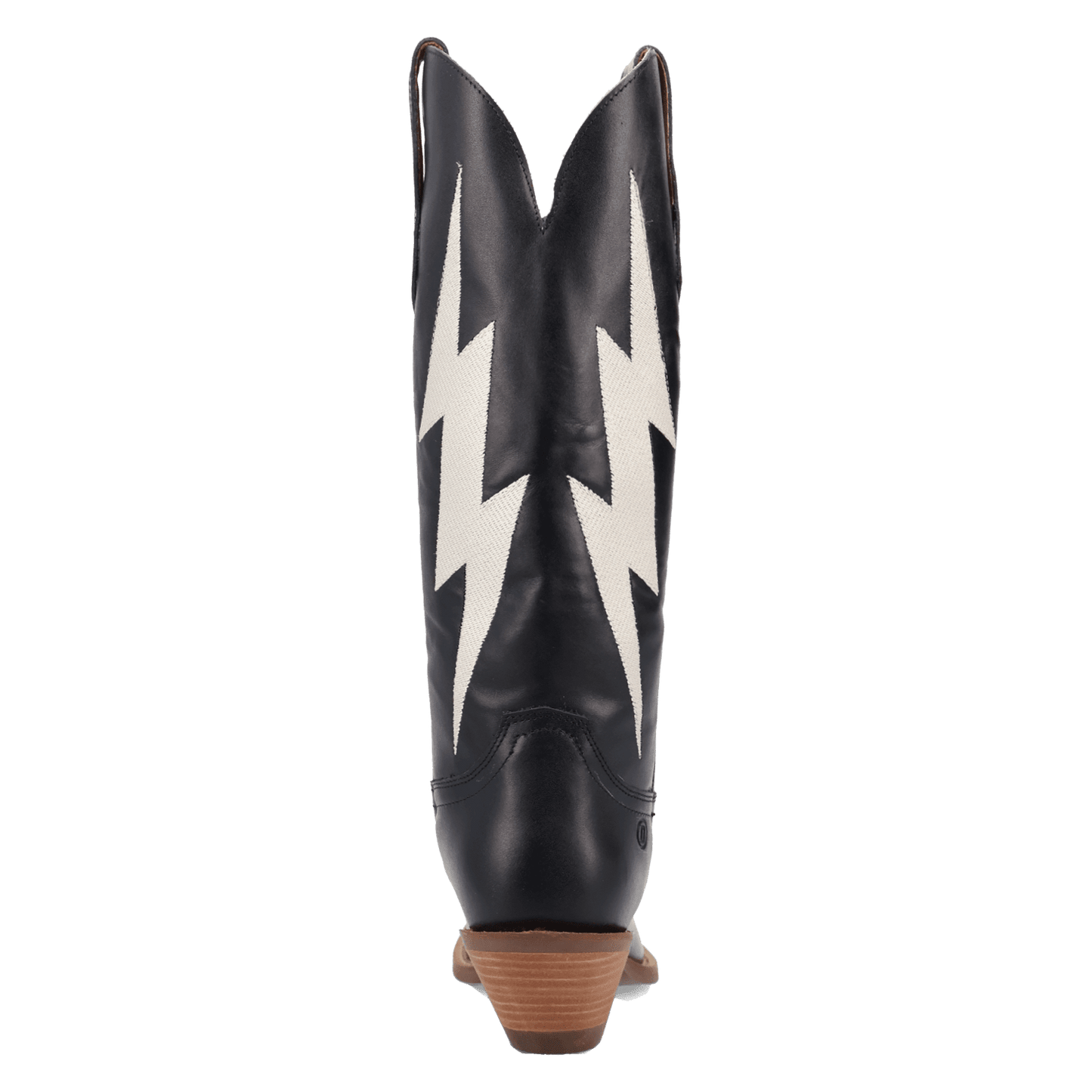 PRODUCT SHOT THUNDERBOLT LEATHER BOOT AT 180 DEGREE BACK ANGLE