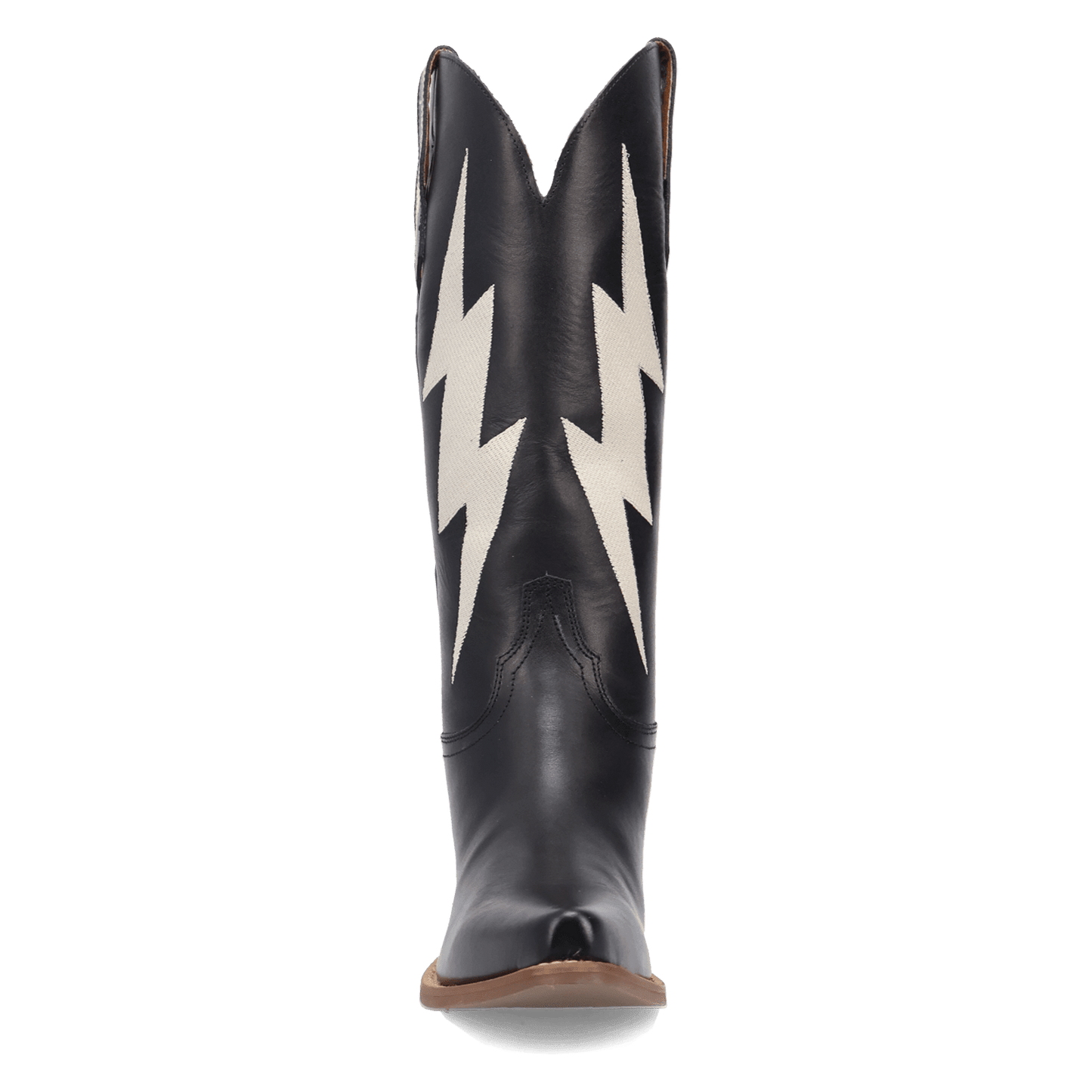 PRODUCT SHOT THUNDERBOLT LEATHER BOOT AT FRONT ANGLE