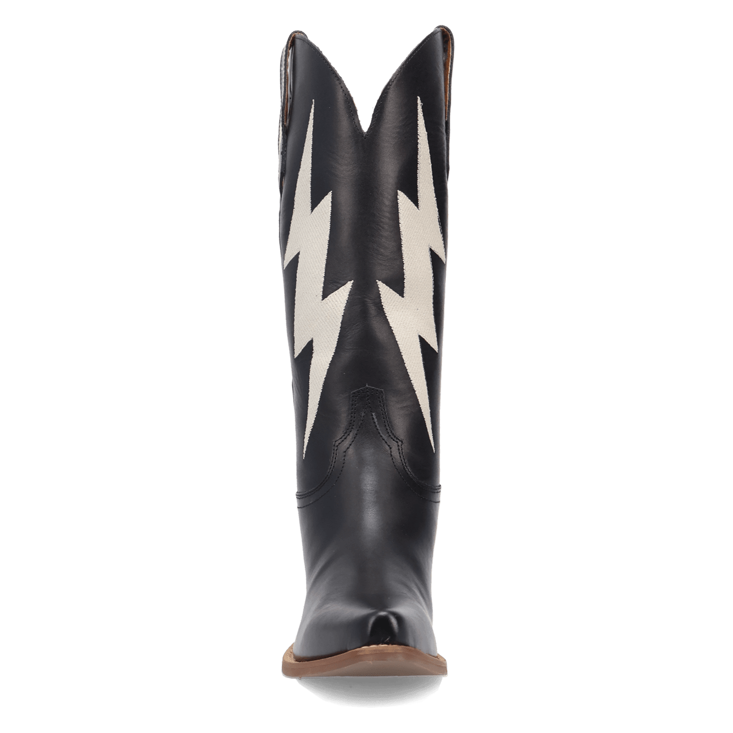 PRODUCT SHOT THUNDERBOLT LEATHER BOOT AT FRONT ANGLE