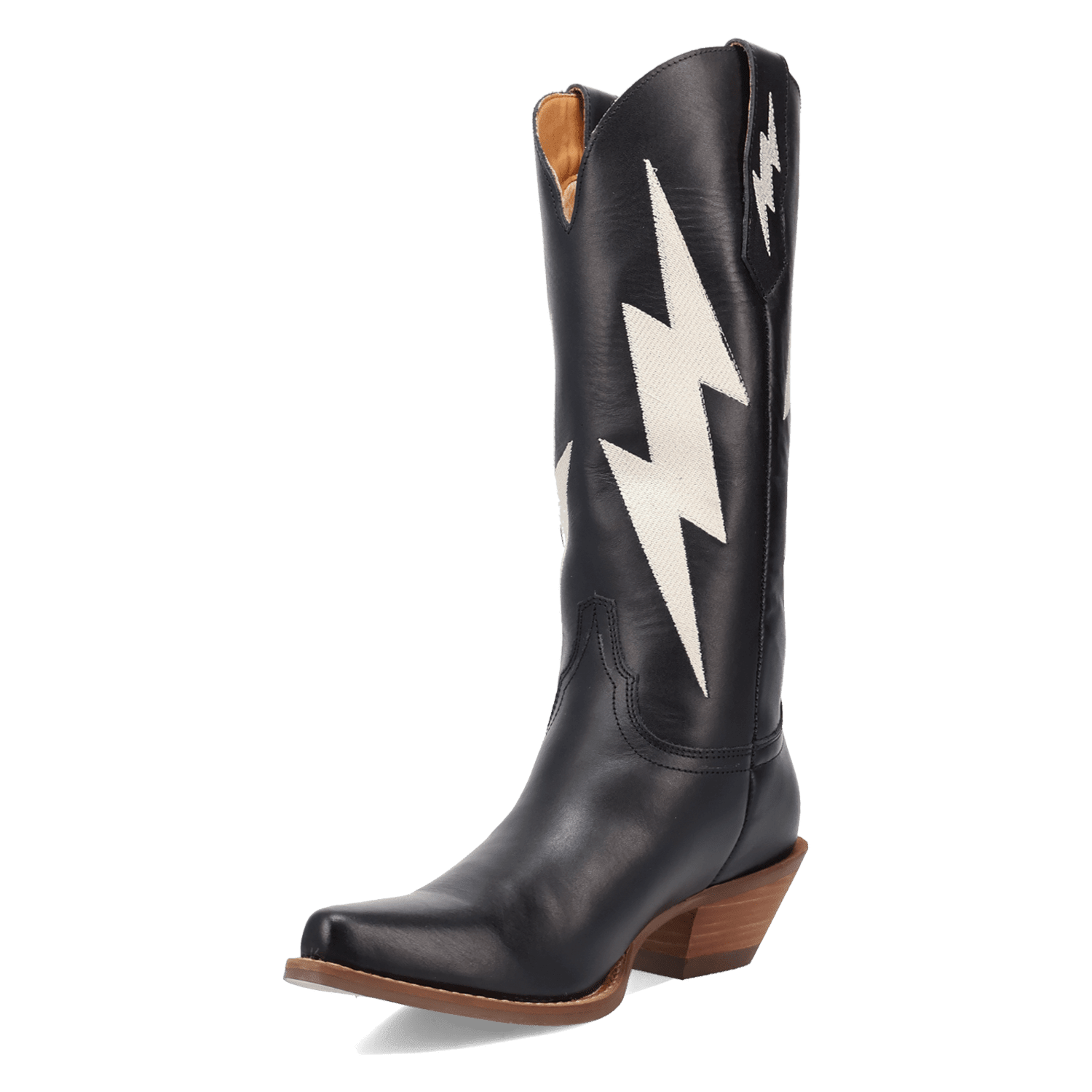 PRODUCT SHOT THUNDERBOLT LEATHER BOOT AT 225 DEGREE ANGLE