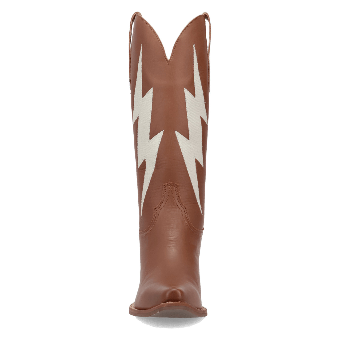 PRODUCT SHOT THUNDERBOLT LEATHER BOOT AT FRONT ANGLE