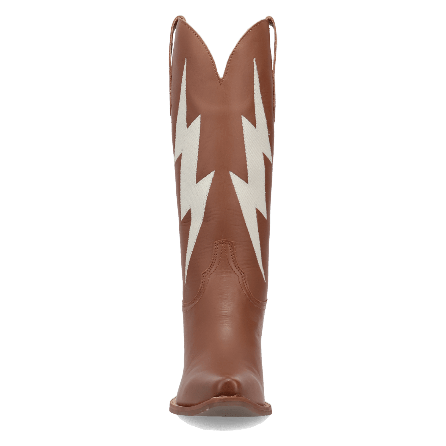 PRODUCT SHOT THUNDERBOLT LEATHER BOOT AT FRONT ANGLE