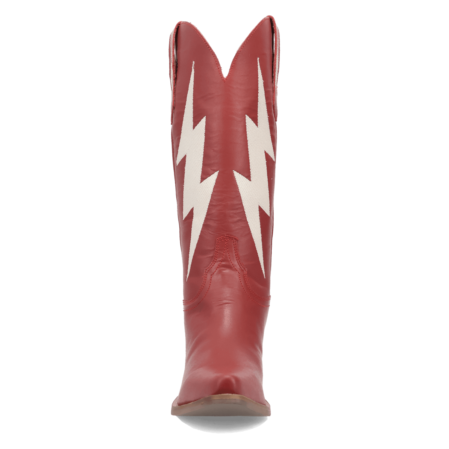 PRODUCT SHOT THUNDERBOLT LEATHER BOOT AT FRONT ANGLE