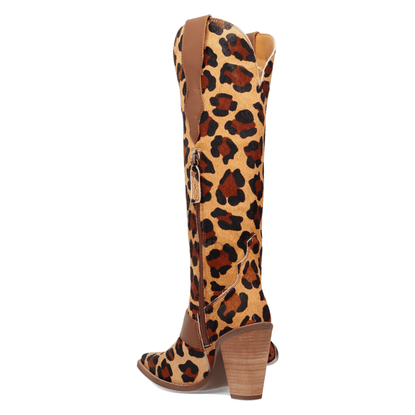 PRODUCT SHOT SPUR CRAZY LEATHER BOOT AT 270 DEGREE ANGLE