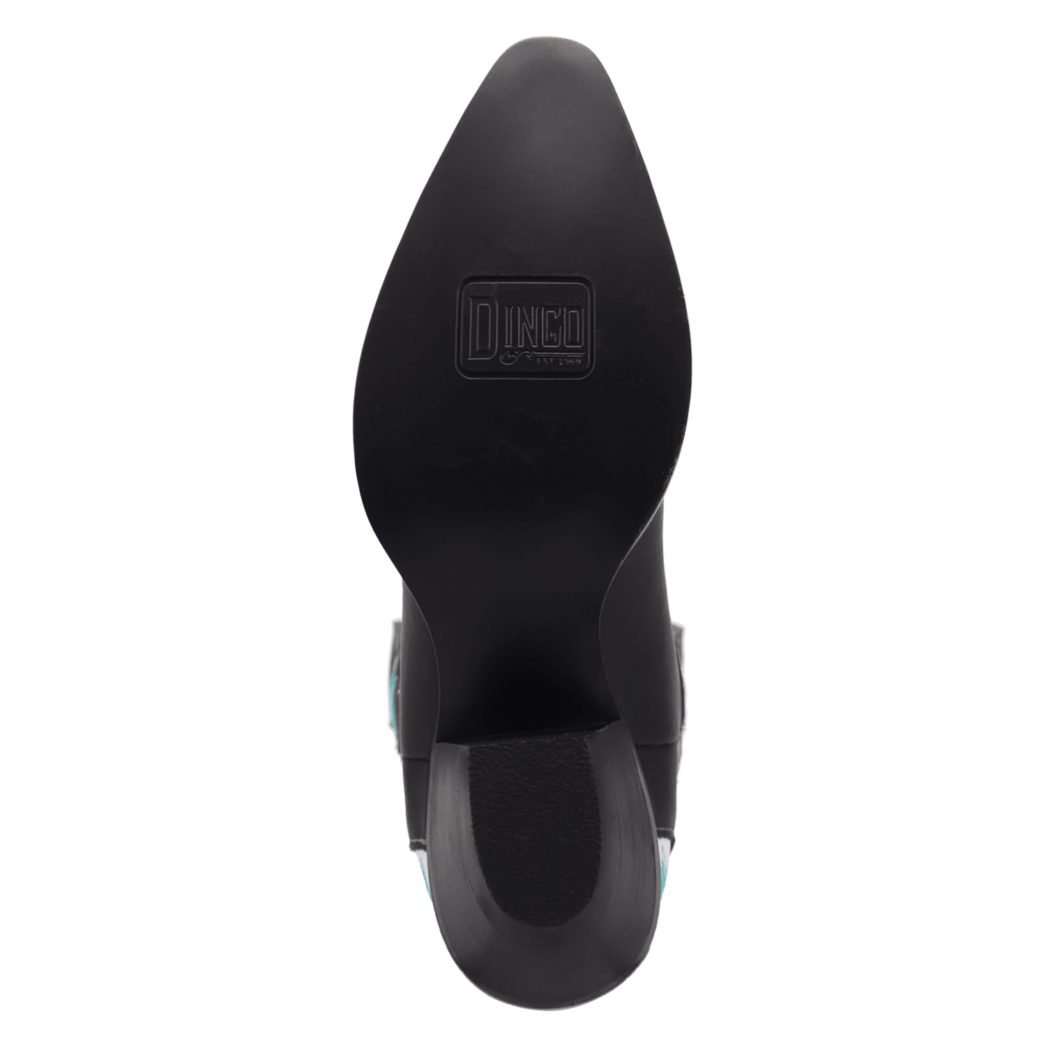 PRODUCT SHOT SPACE COWGIRL LEATHER BOOT AT OUTSOLE ANGLE